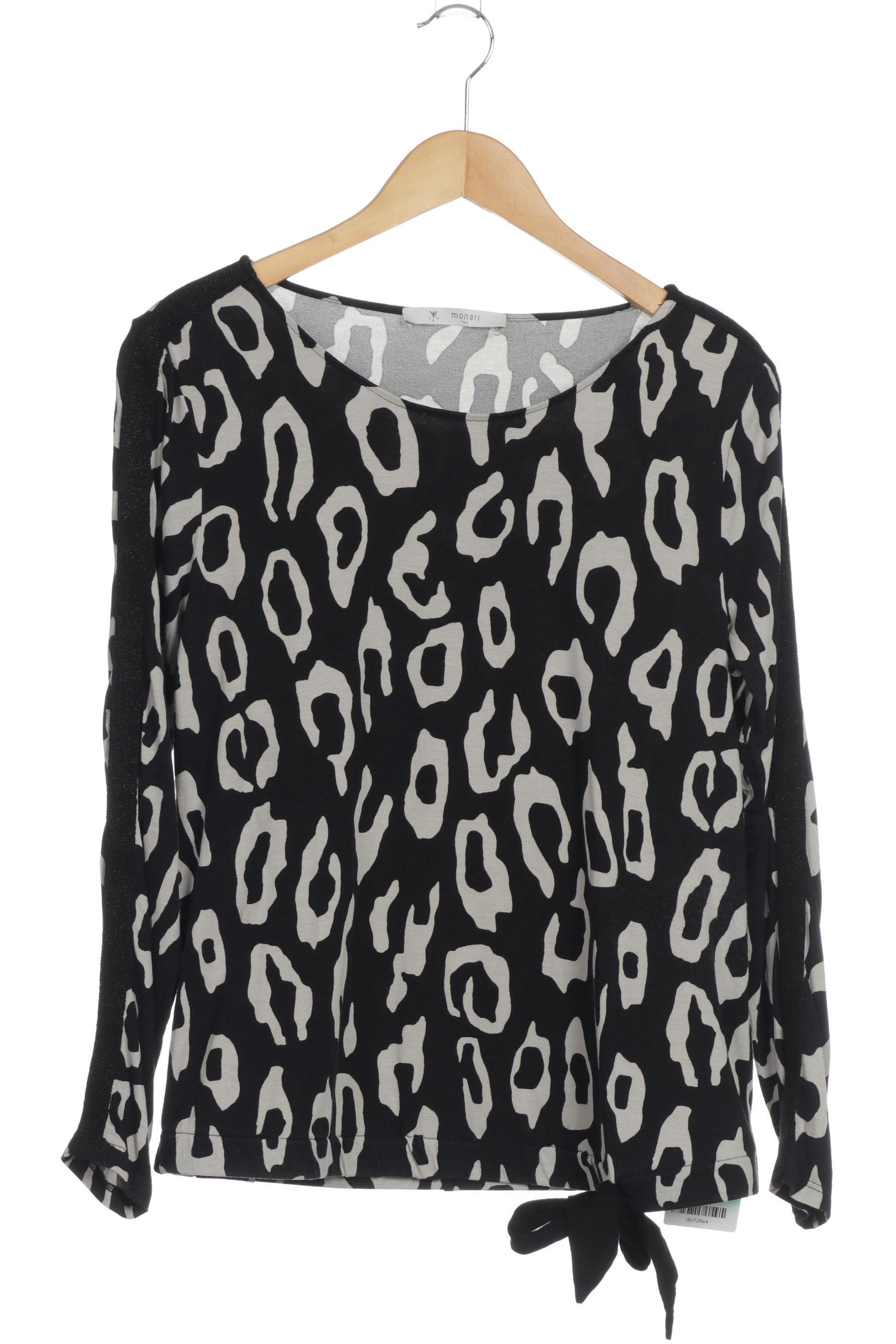 

monari Damen Langarmshirt, schwarz, Gr. 38