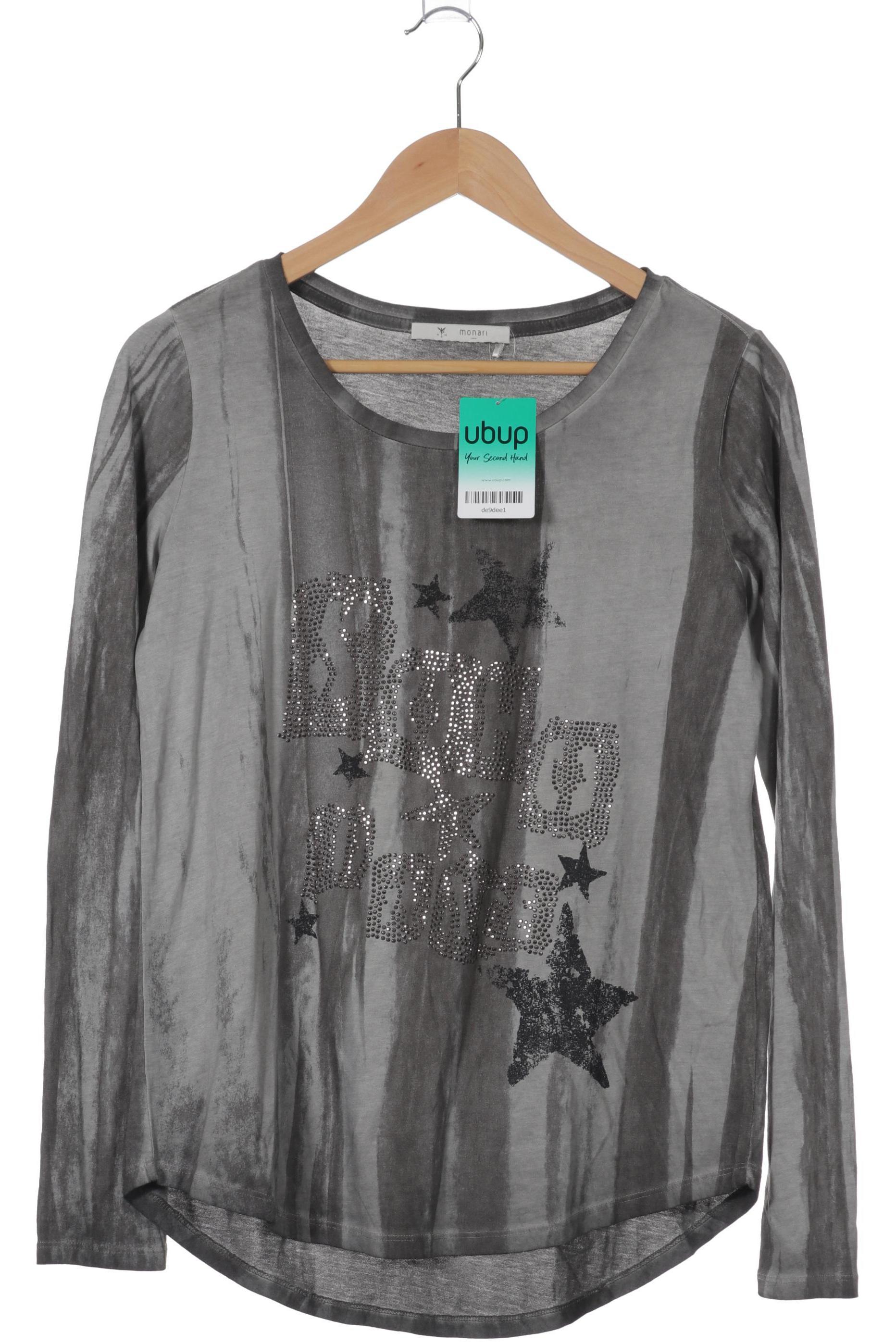 

monari Damen Langarmshirt, grau, Gr. 36