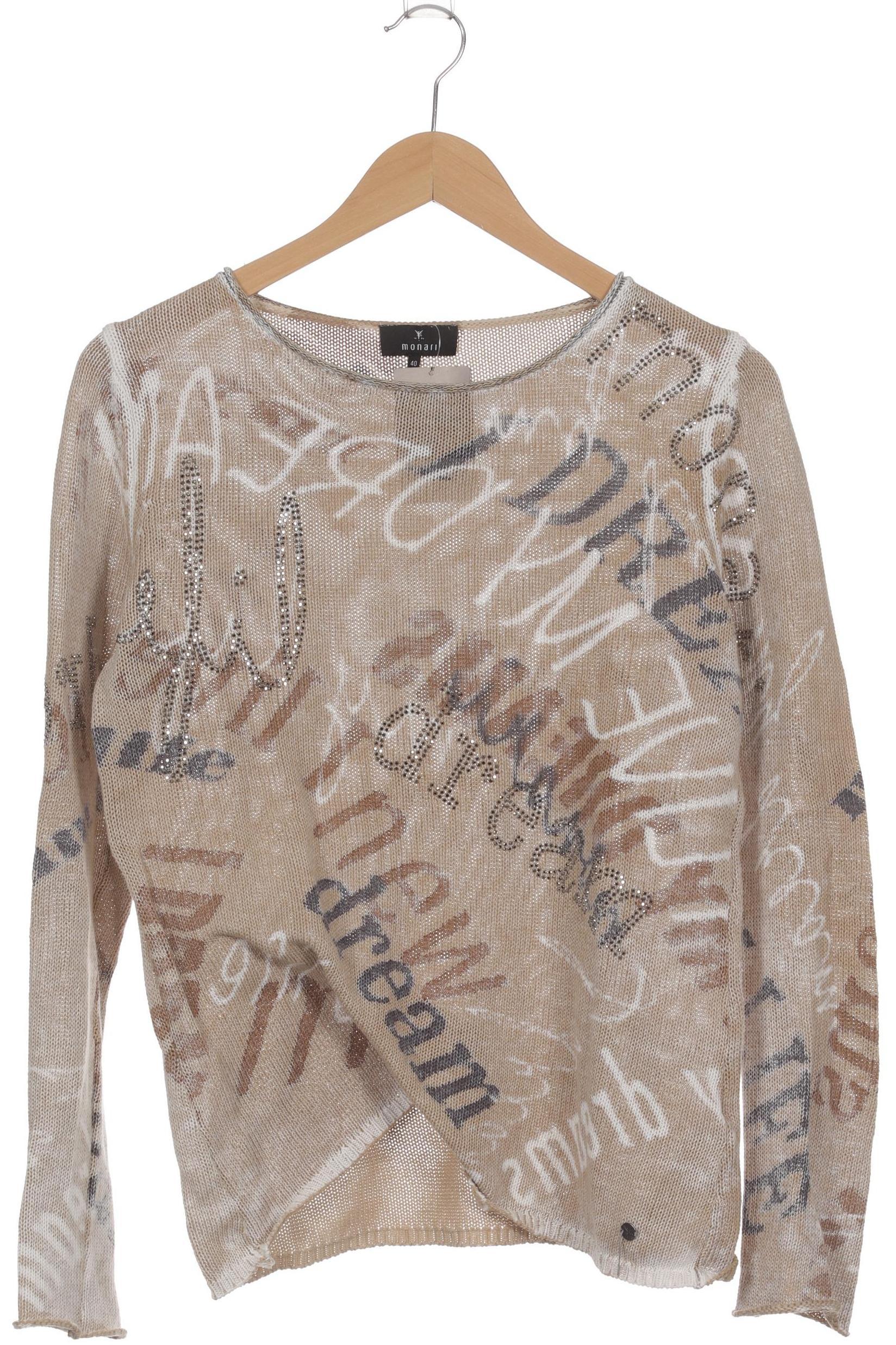 

monari Damen Pullover, beige, Gr. 40