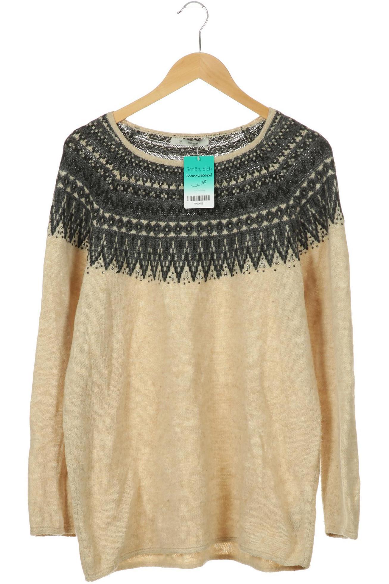 

monari Damen Pullover, beige, Gr. 42