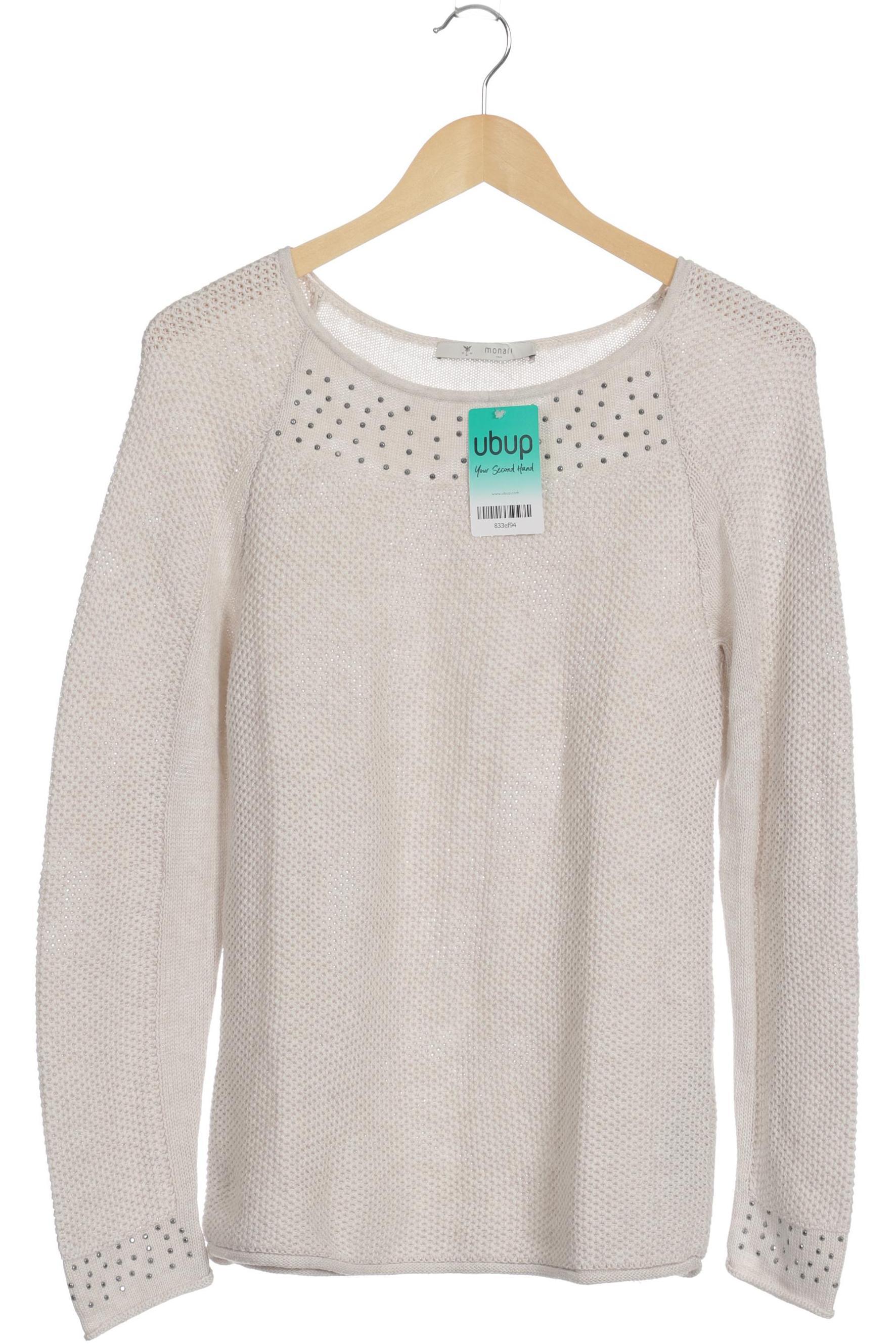 

monari Damen Pullover, weiß, Gr. 38