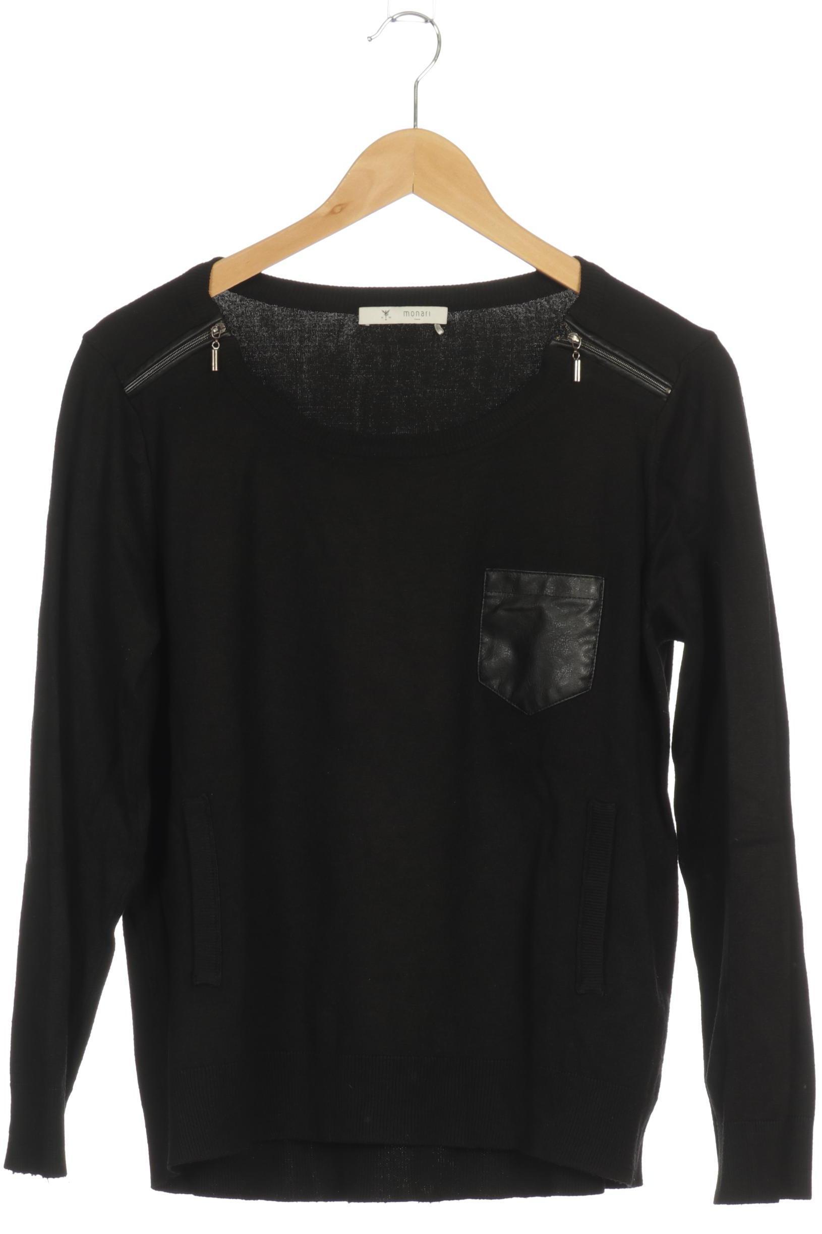 

monari Damen Pullover, schwarz, Gr.