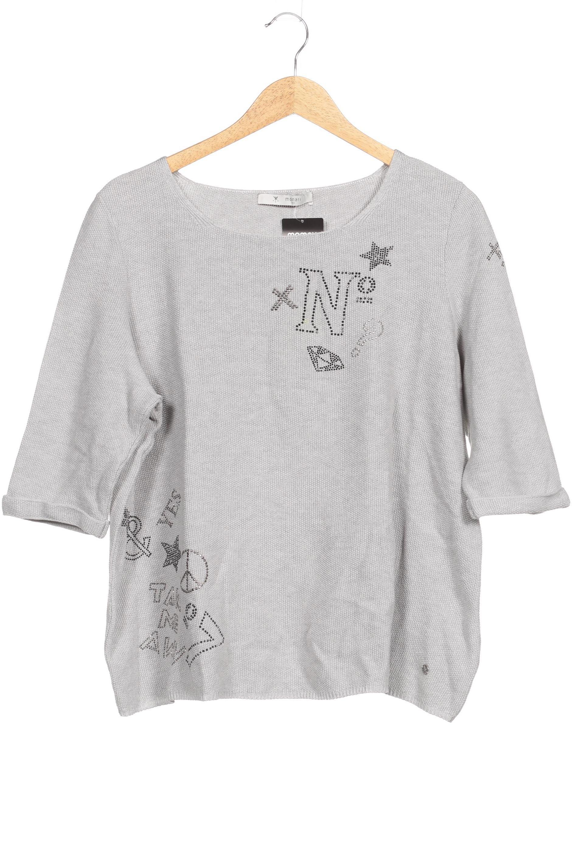 

monari Damen Pullover, grau, Gr. 46