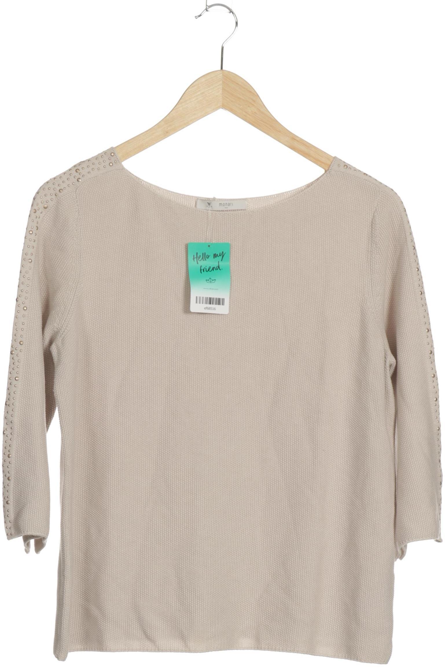 

monari Damen Pullover, beige, Gr. 38