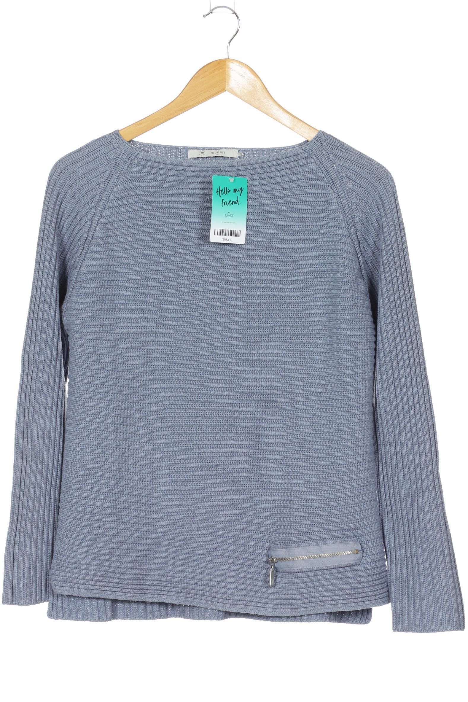 

monari Damen Pullover, blau, Gr. 42
