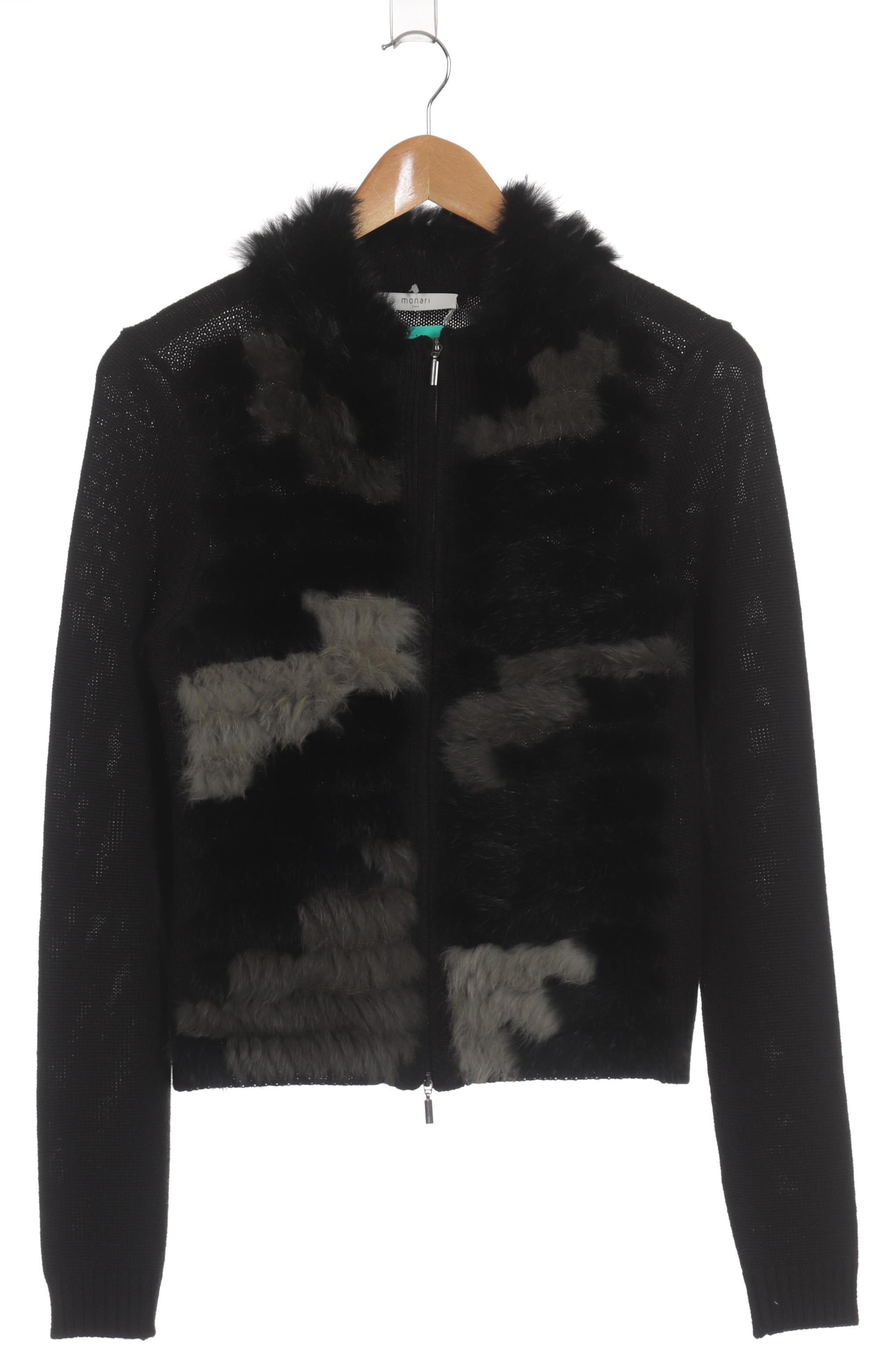 

monari Damen Strickjacke, schwarz, Gr. 36