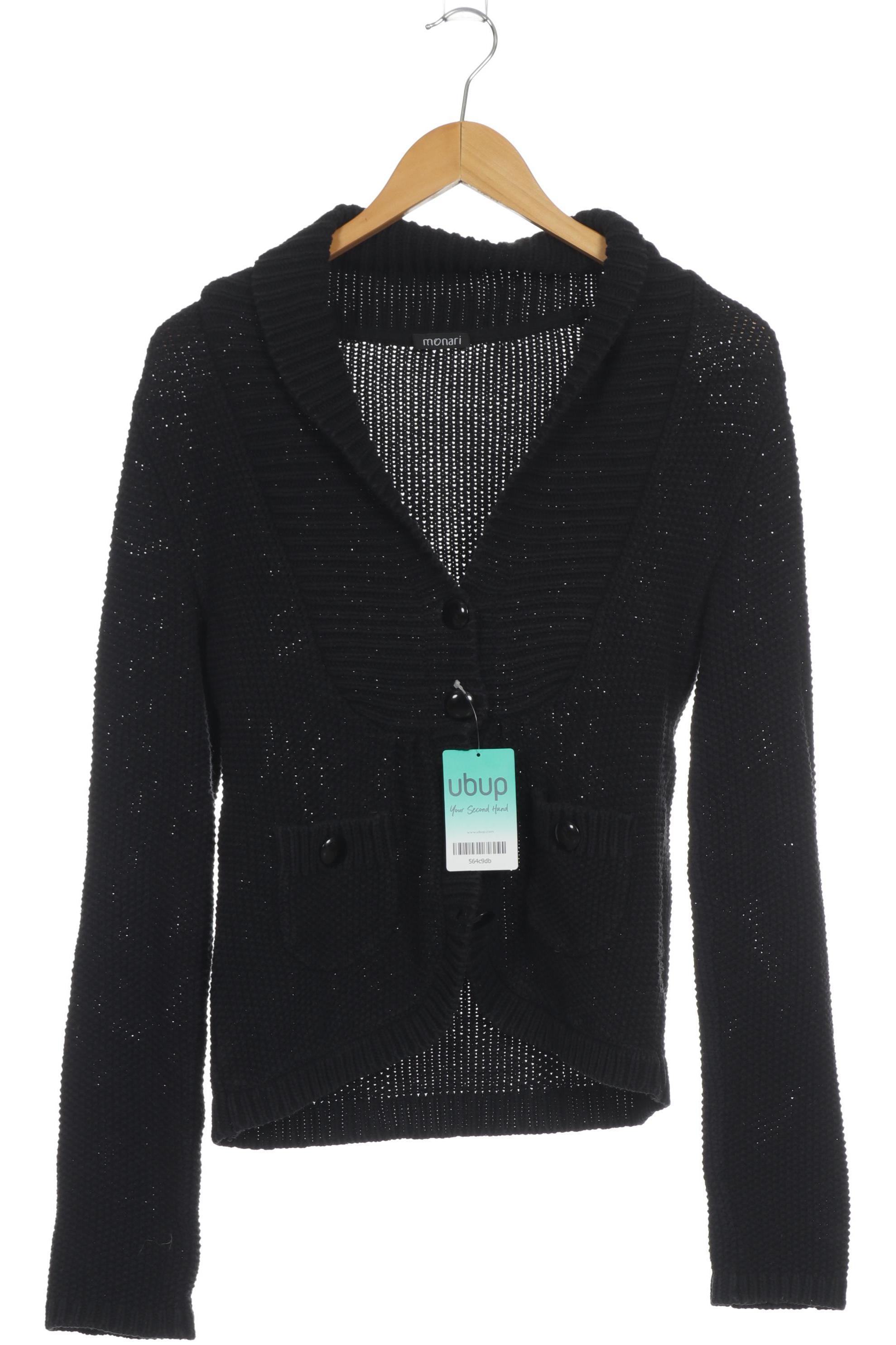 

monari Damen Strickjacke, schwarz, Gr. 36