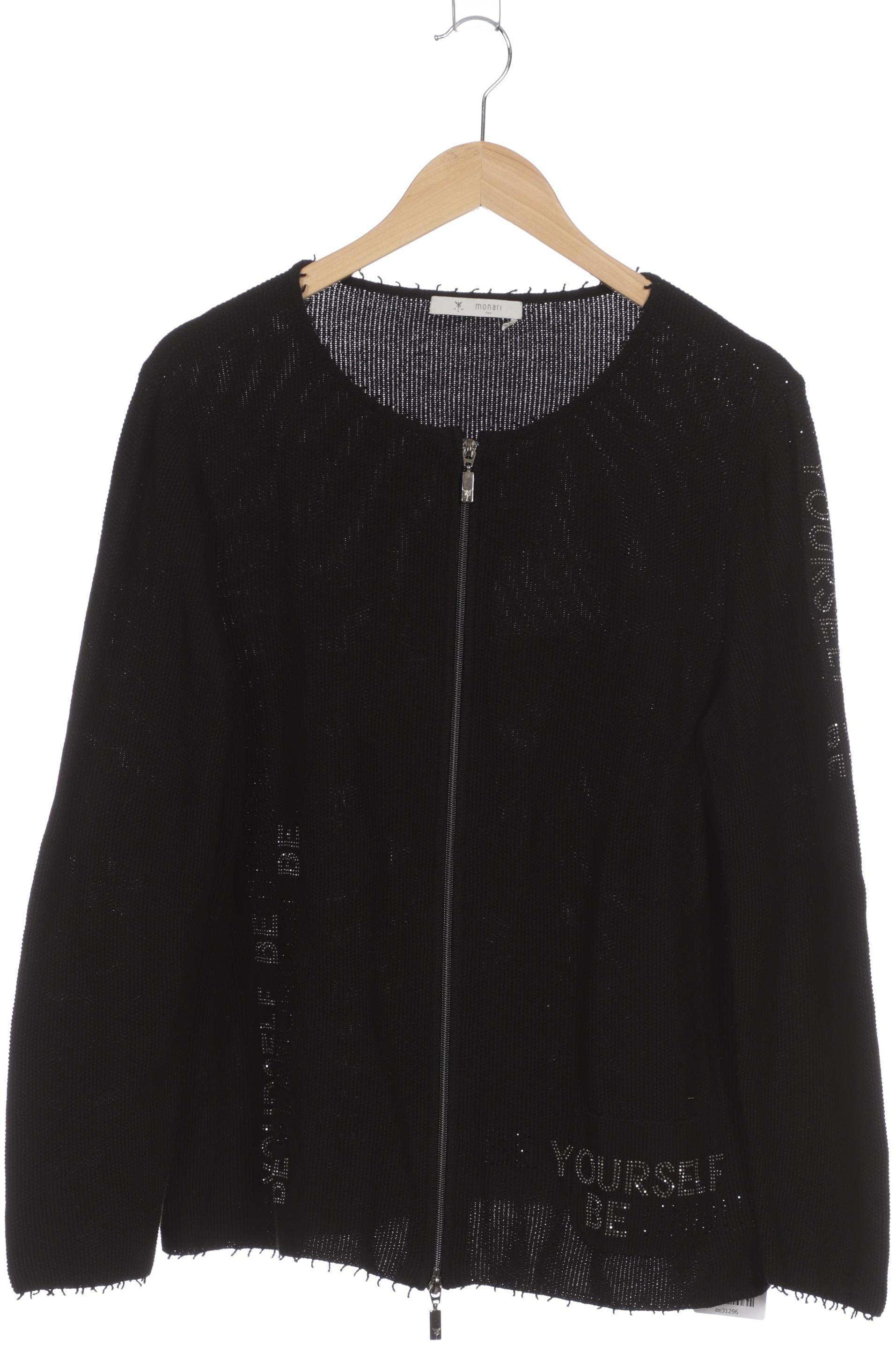 

monari Damen Strickjacke, schwarz, Gr. 44
