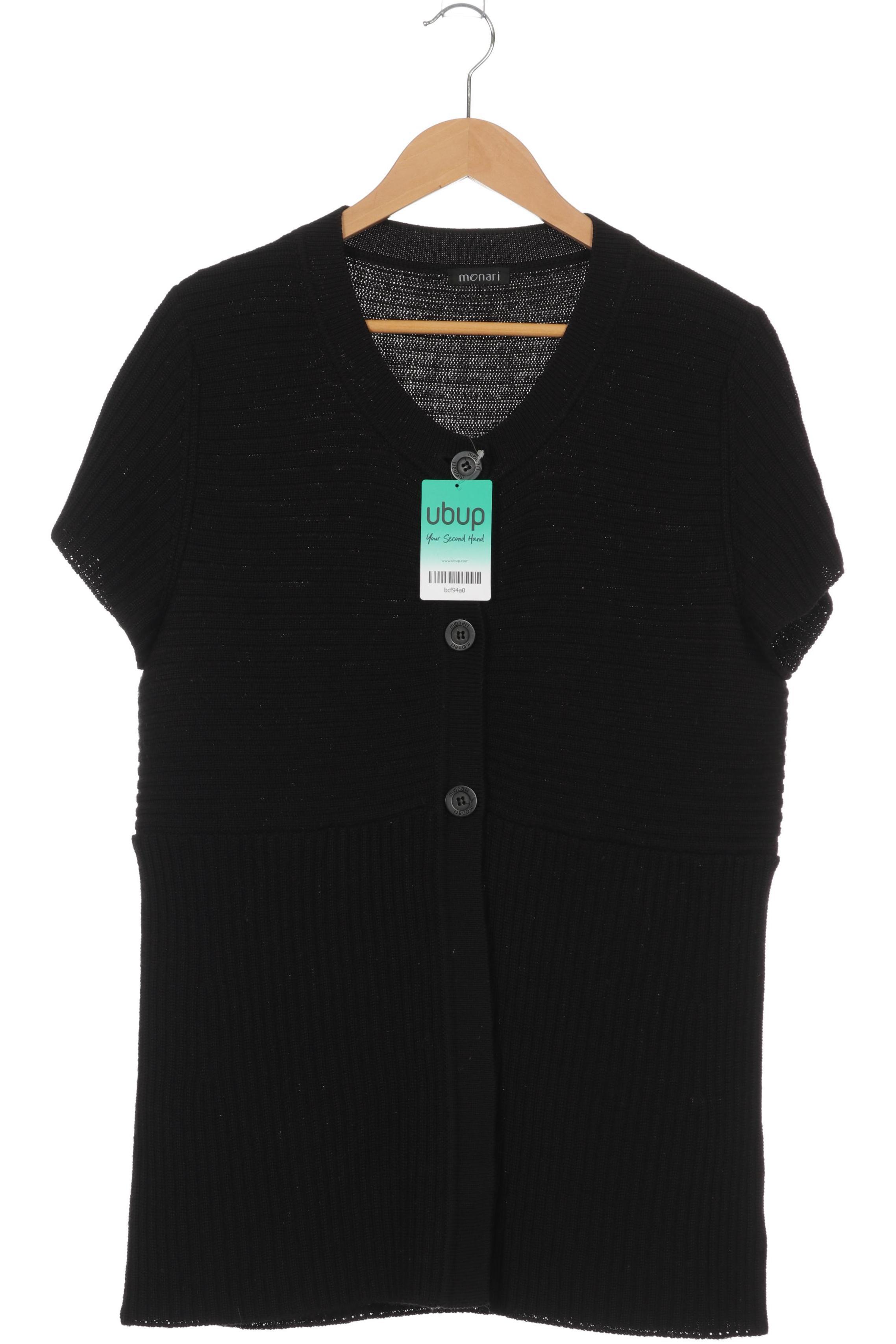 

monari Damen Strickjacke, schwarz, Gr. 48