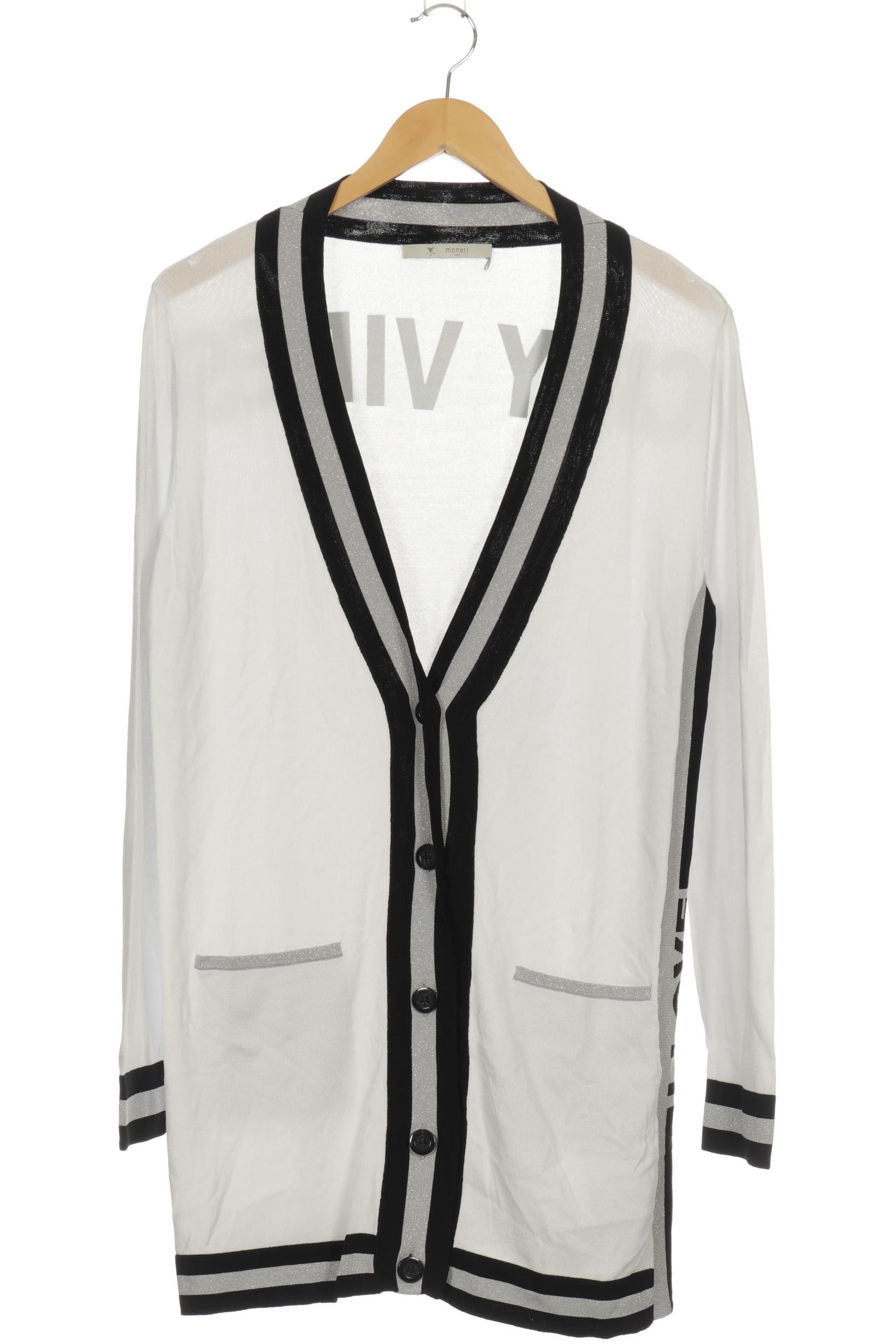 

monari Damen Strickjacke, weiß, Gr. 38