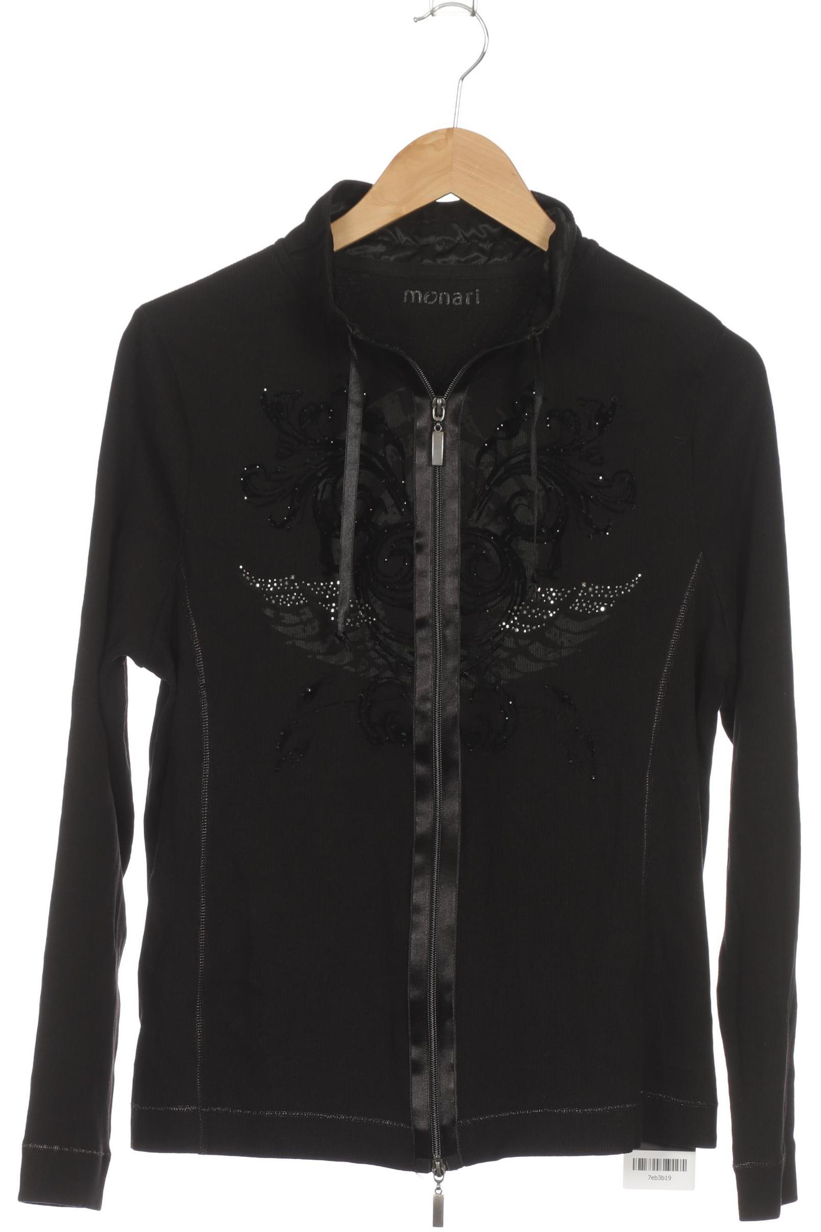 

monari Damen Sweatshirt, schwarz, Gr. 46