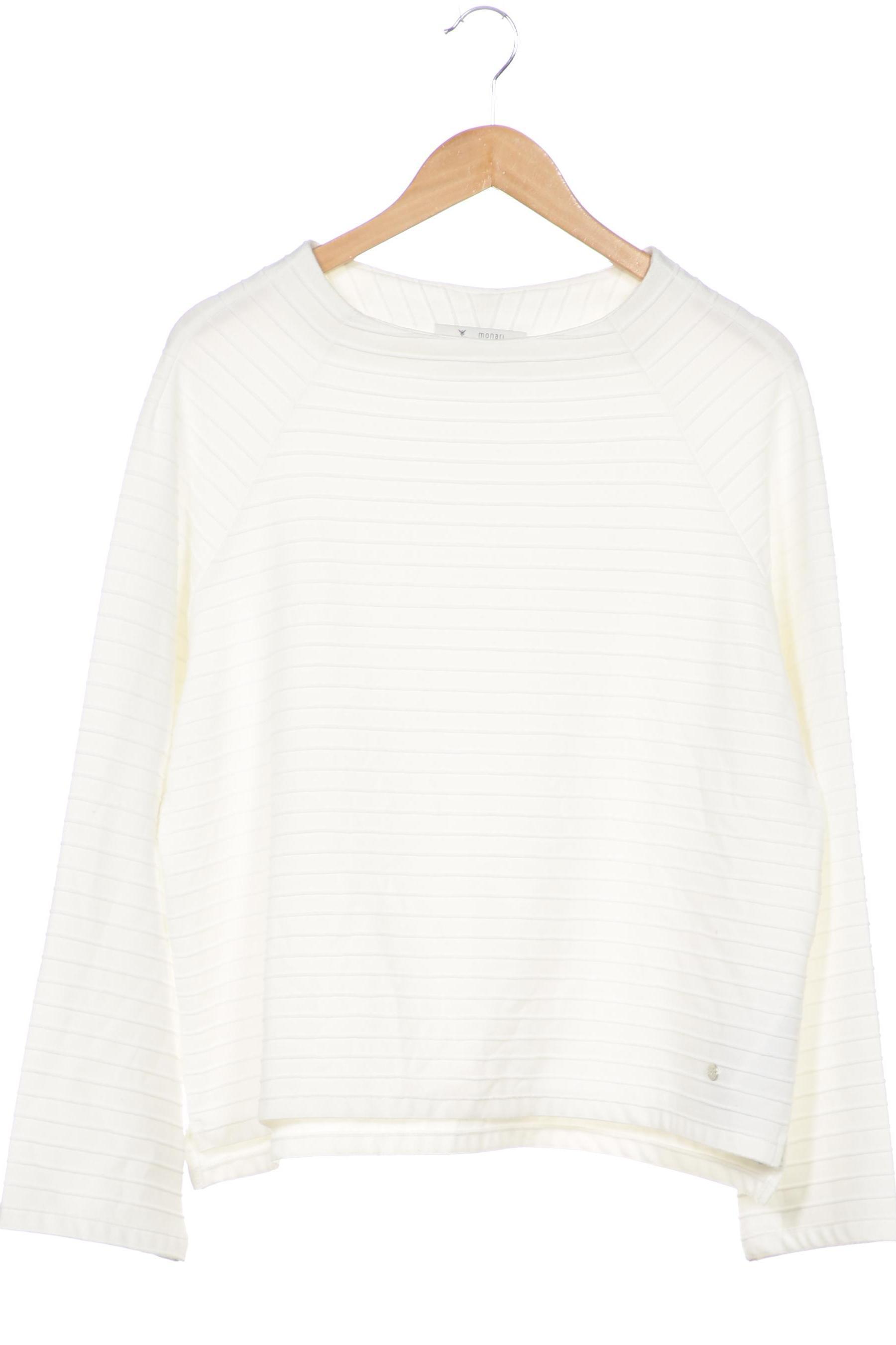 

monari Damen Sweatshirt, weiß, Gr. 40