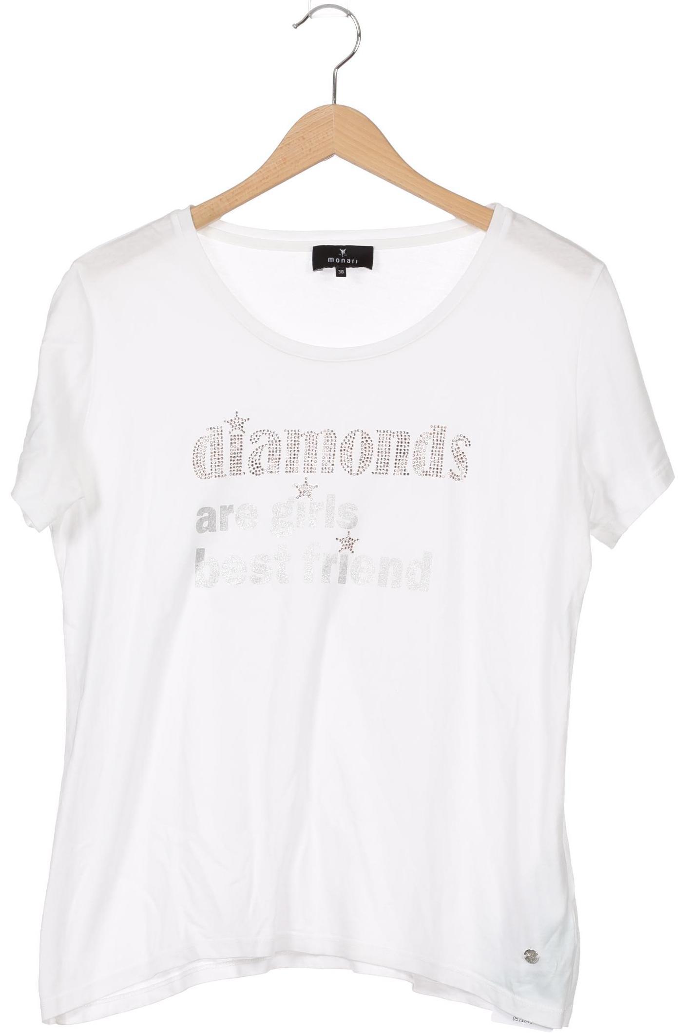 

monari Damen T-Shirt, weiß, Gr. 38
