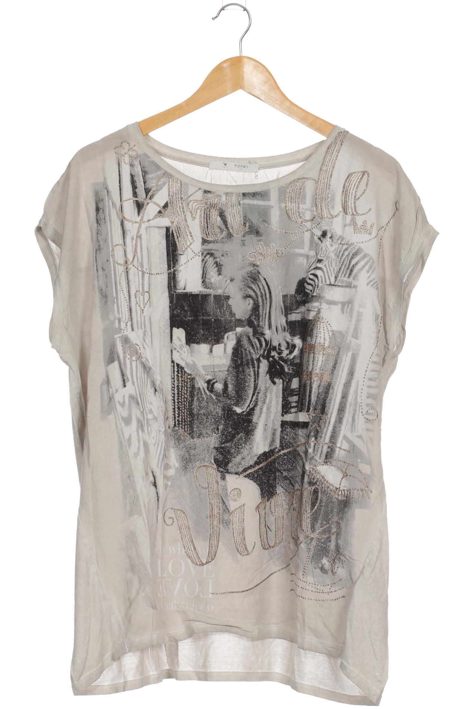 

monari Damen T-Shirt, beige, Gr. 46