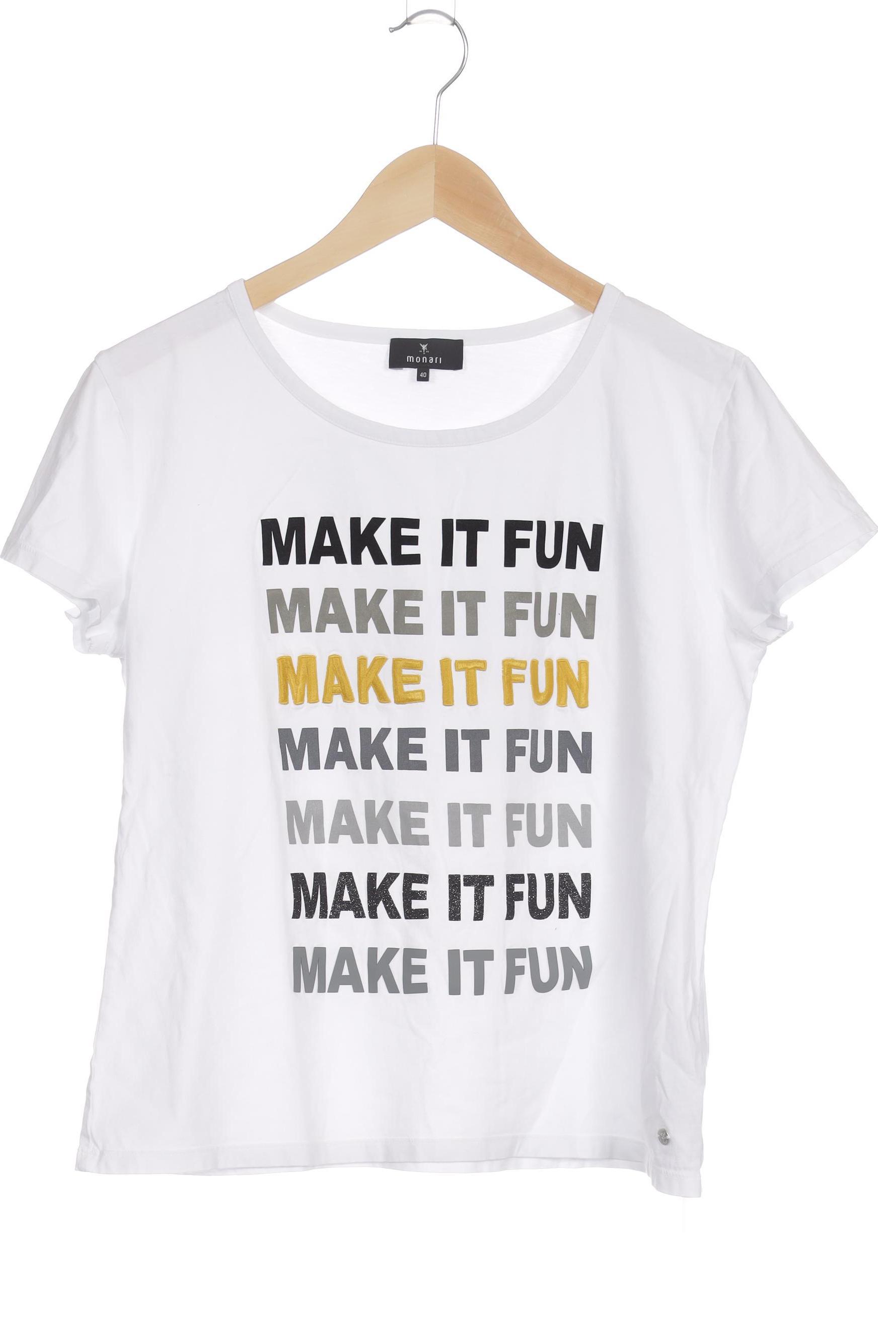 

monari Damen T-Shirt, weiß, Gr. 40