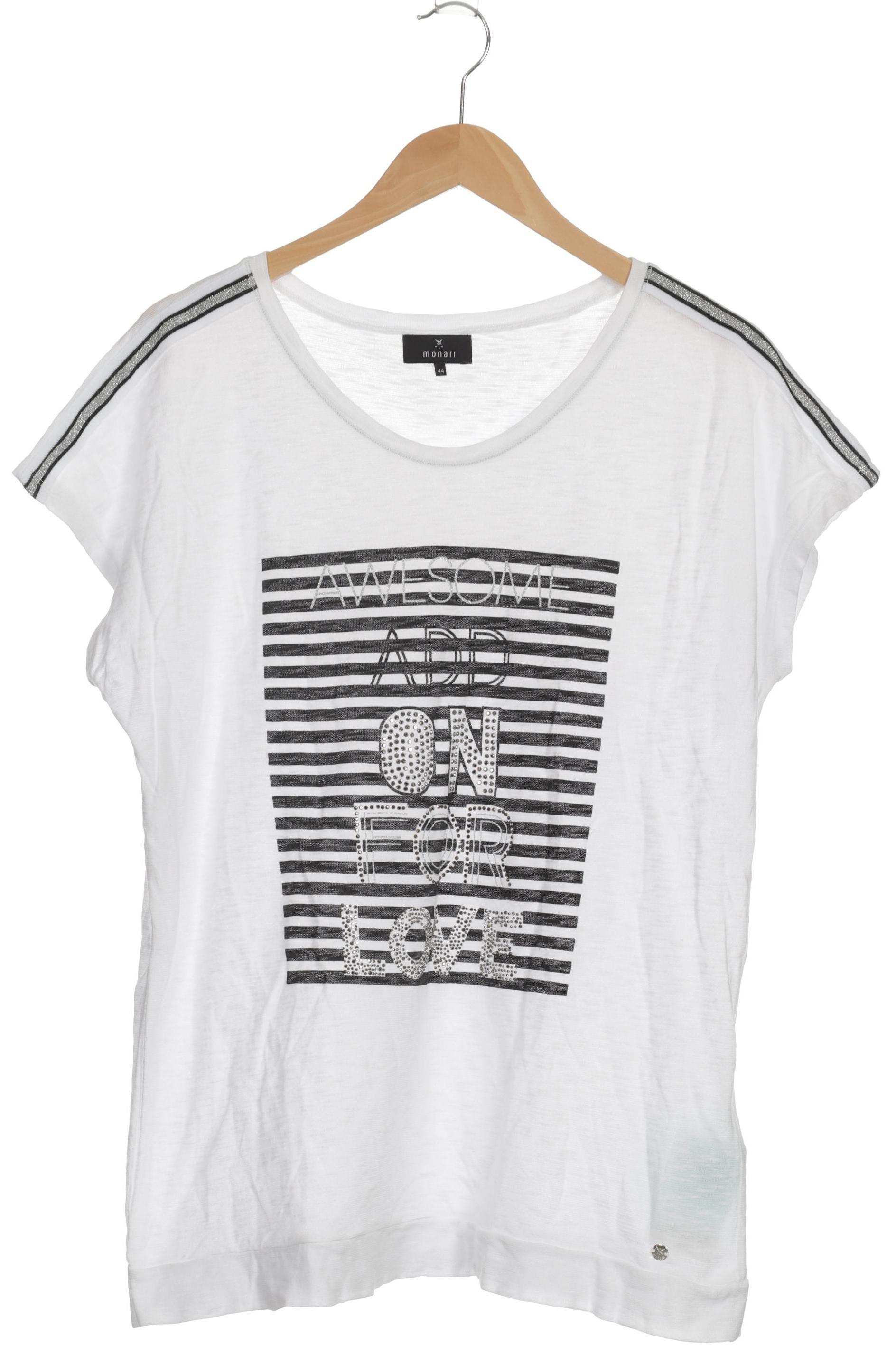

monari Damen T-Shirt, weiß, Gr. 44