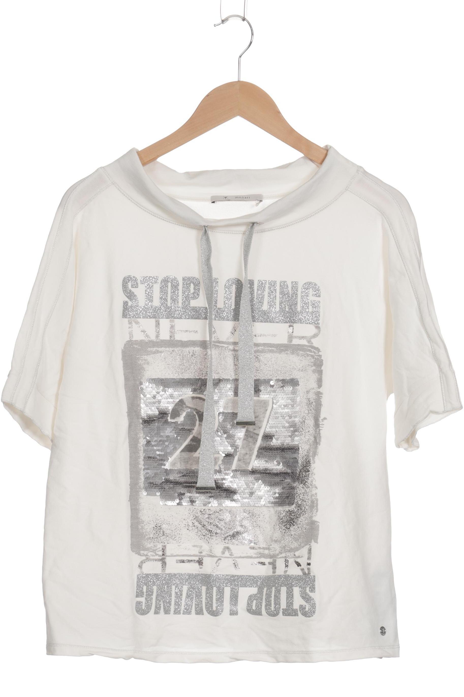 

monari Damen Sweatshirt, weiß, Gr. 40