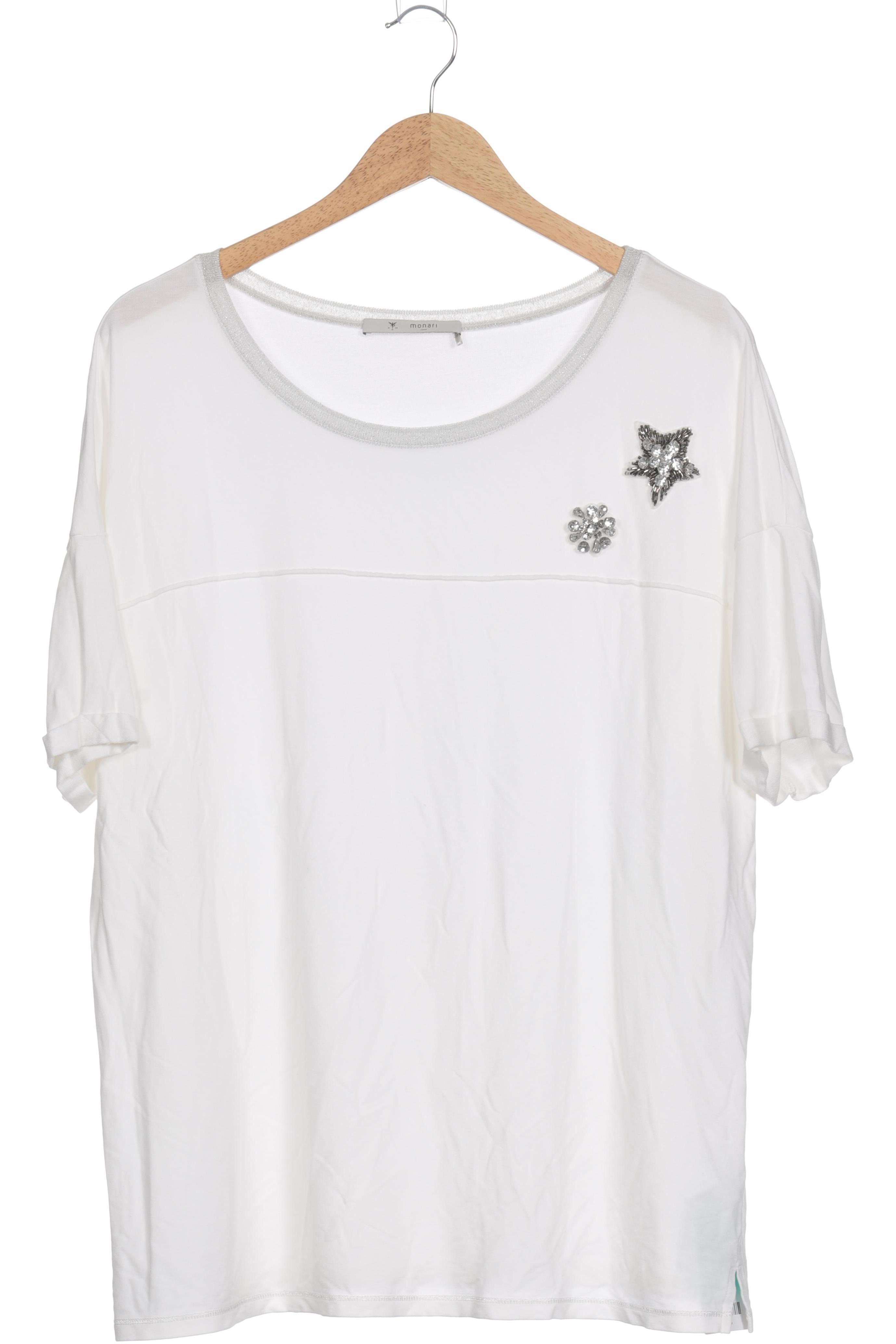 

monari Damen T-Shirt, weiß, Gr. 46