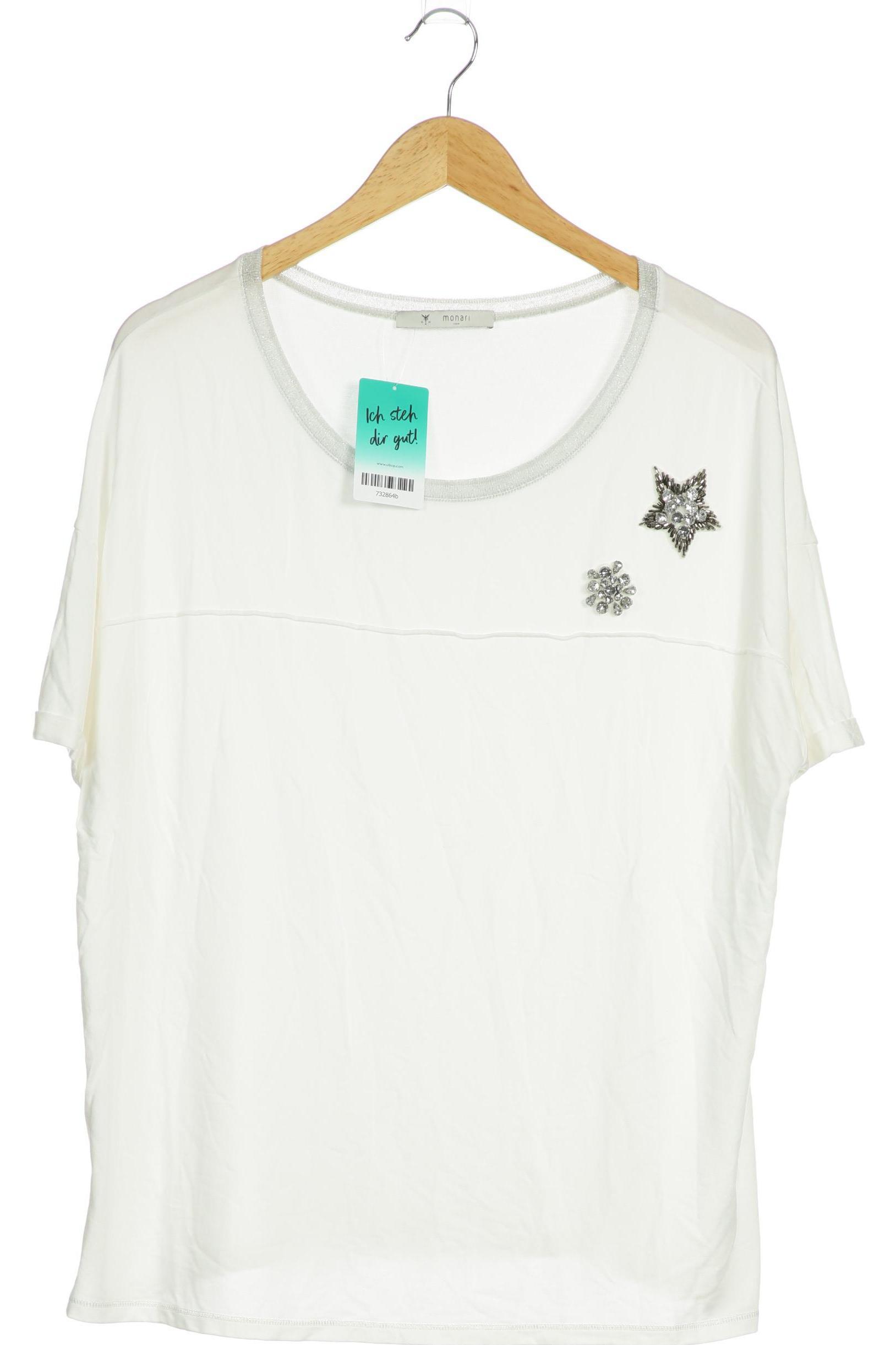 

monari Damen T-Shirt, weiß, Gr.