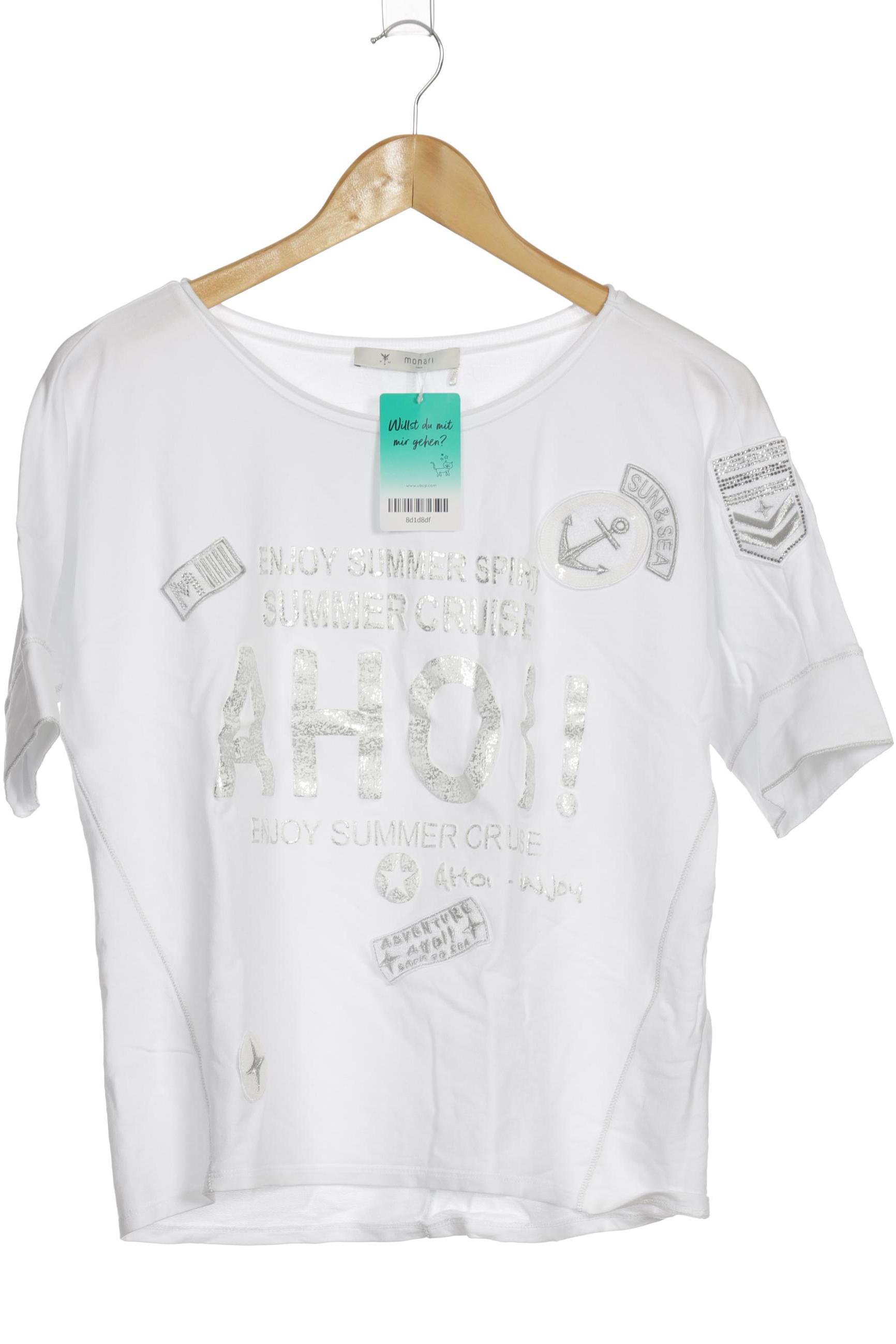 

monari Damen T-Shirt, weiß, Gr. 36