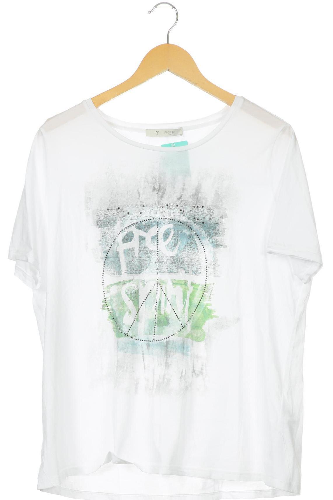 

monari Damen T-Shirt, weiß, Gr. 46