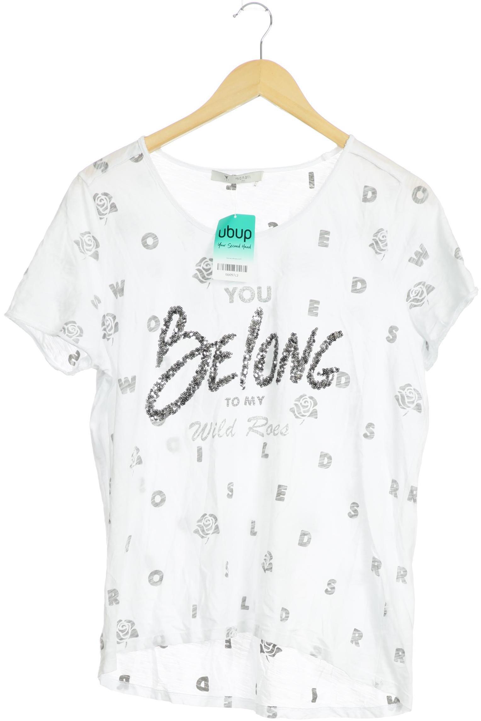 

monari Damen T-Shirt, weiß, Gr. 42