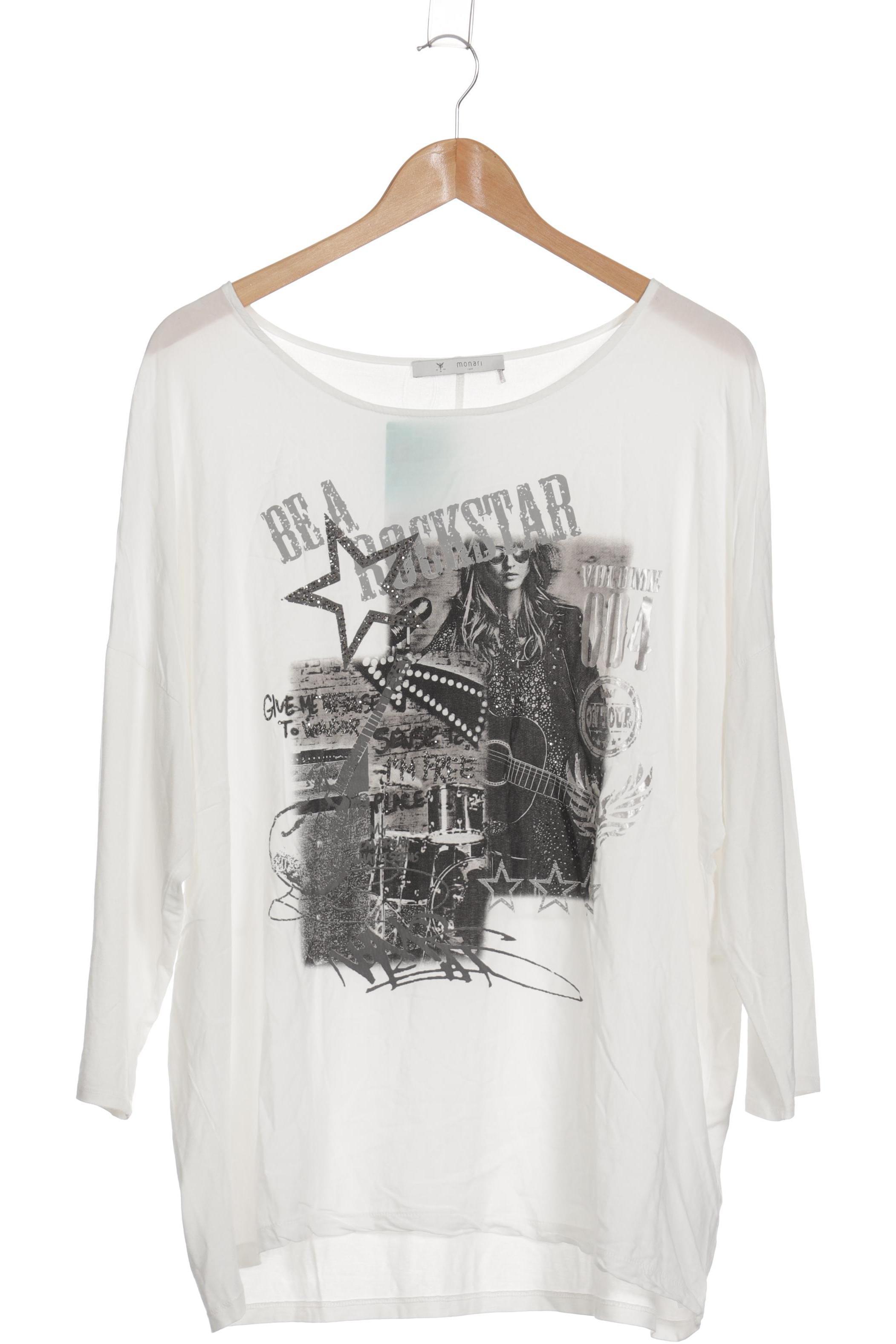 

monari Damen T-Shirt, weiß, Gr. 46