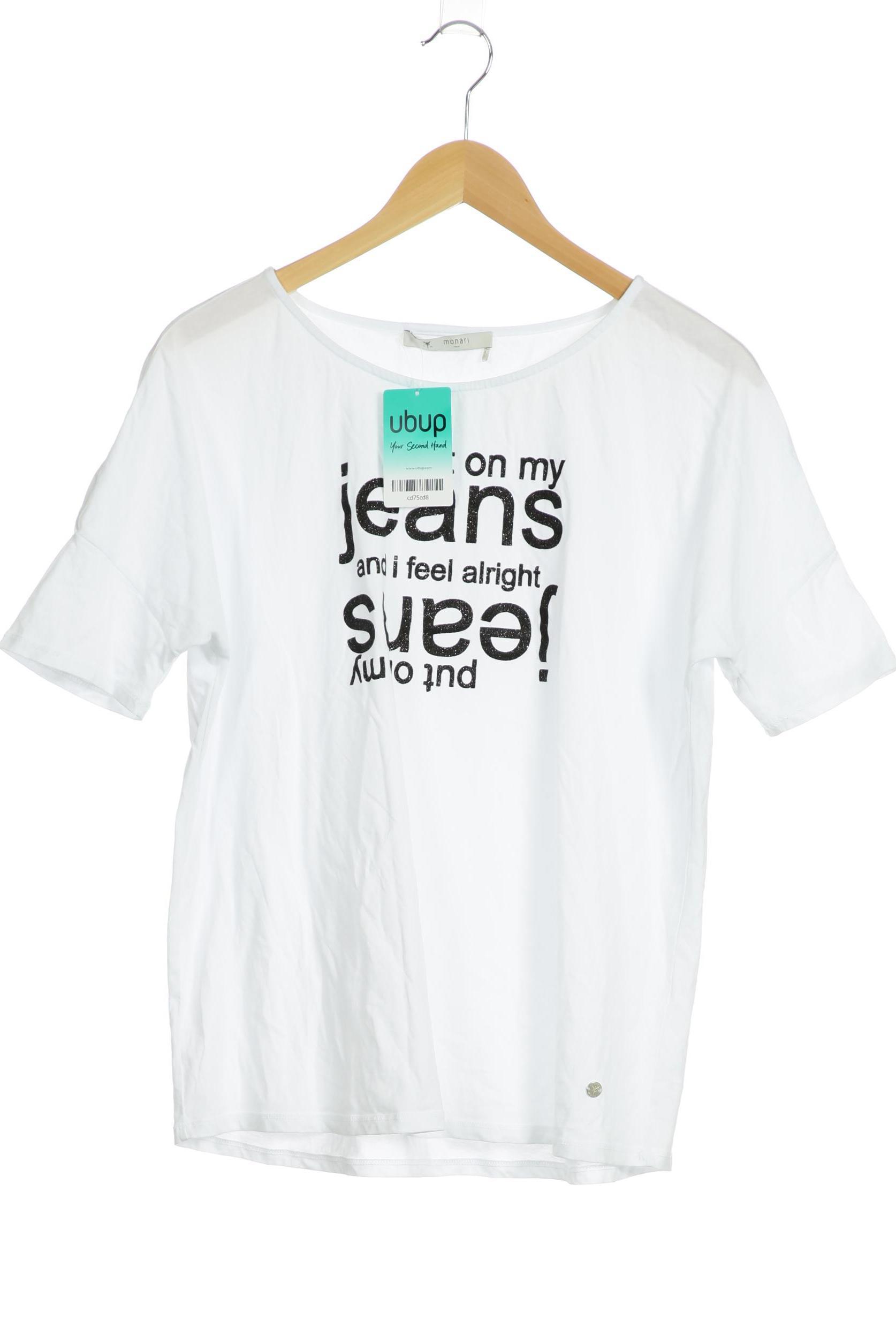 

monari Damen T-Shirt, weiß, Gr.