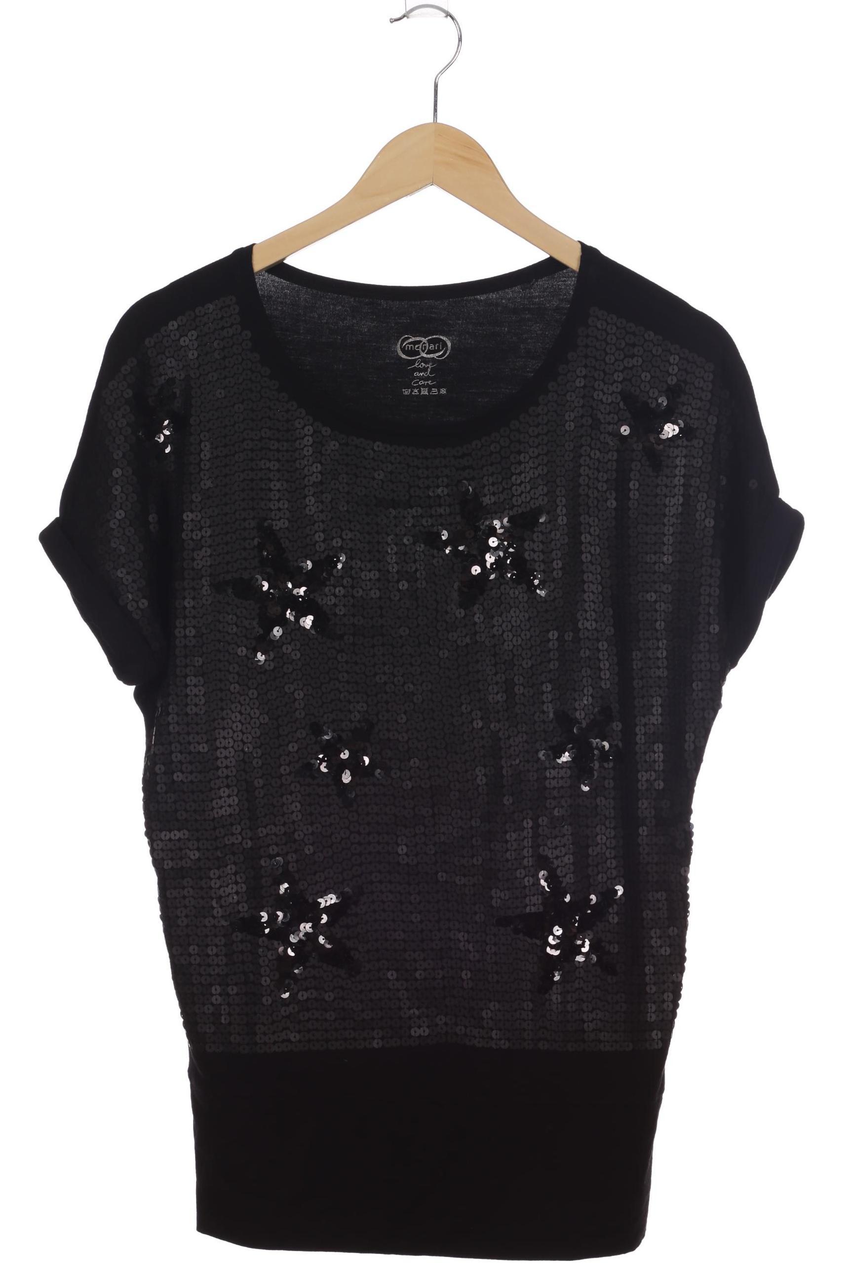 

monari Damen T-Shirt, schwarz, Gr. 38
