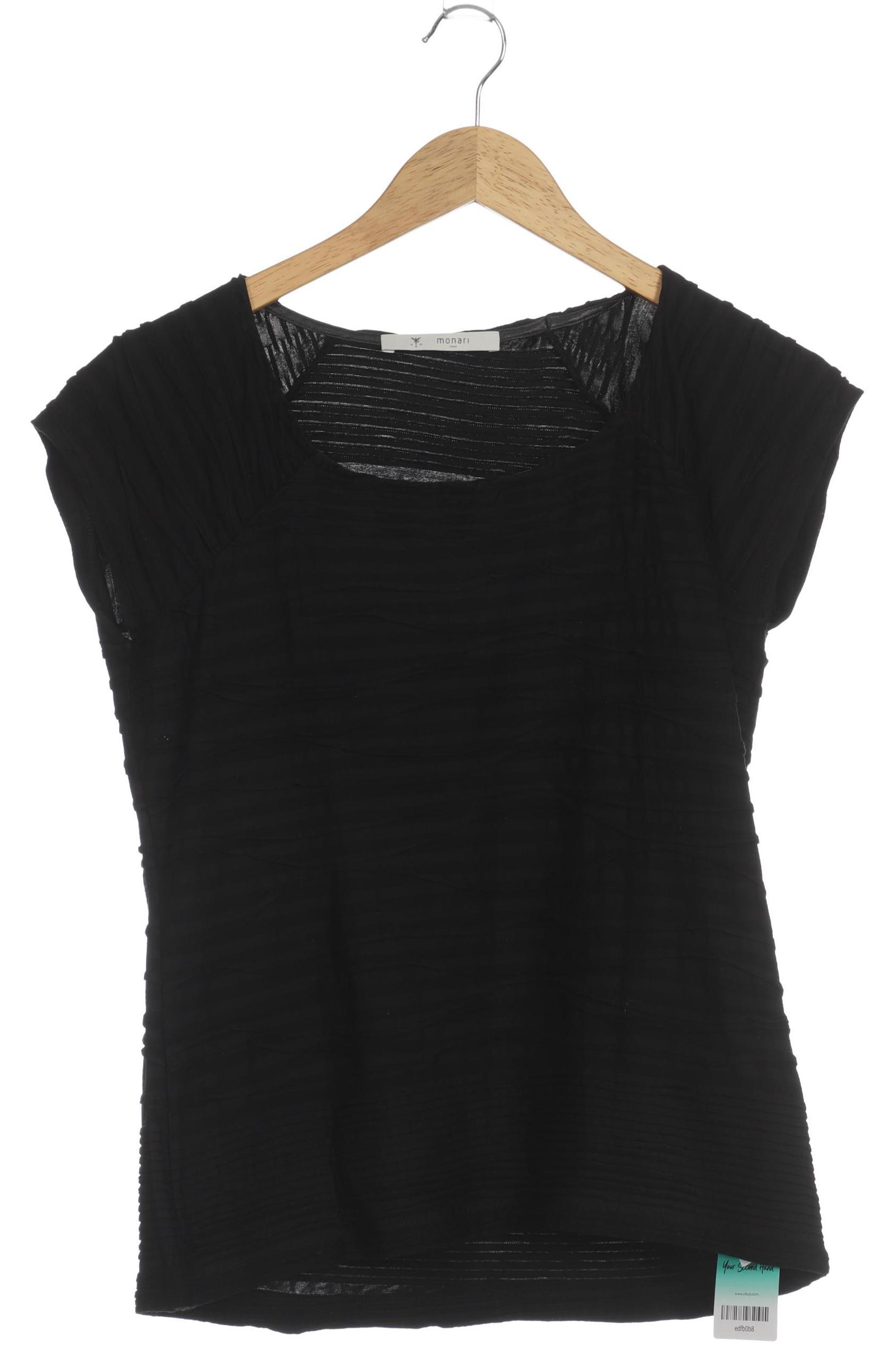 

monari Damen T-Shirt, schwarz, Gr. 40