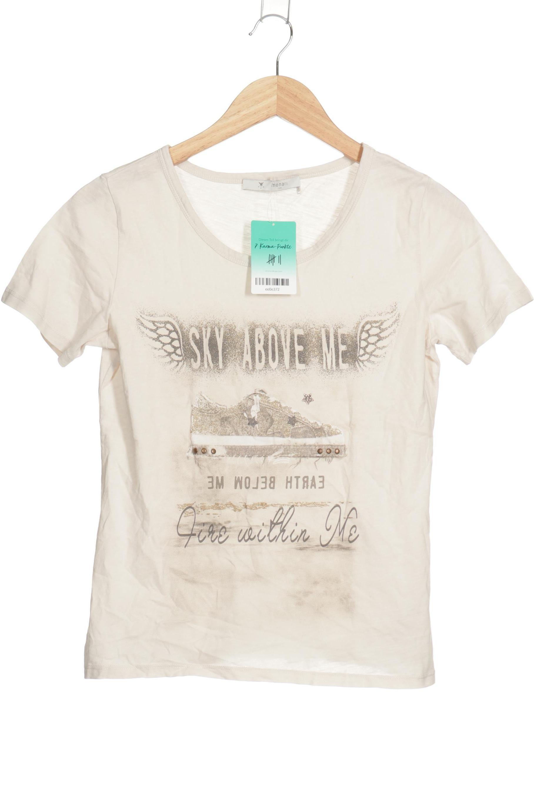 

monari Damen T-Shirt, beige, Gr. 36