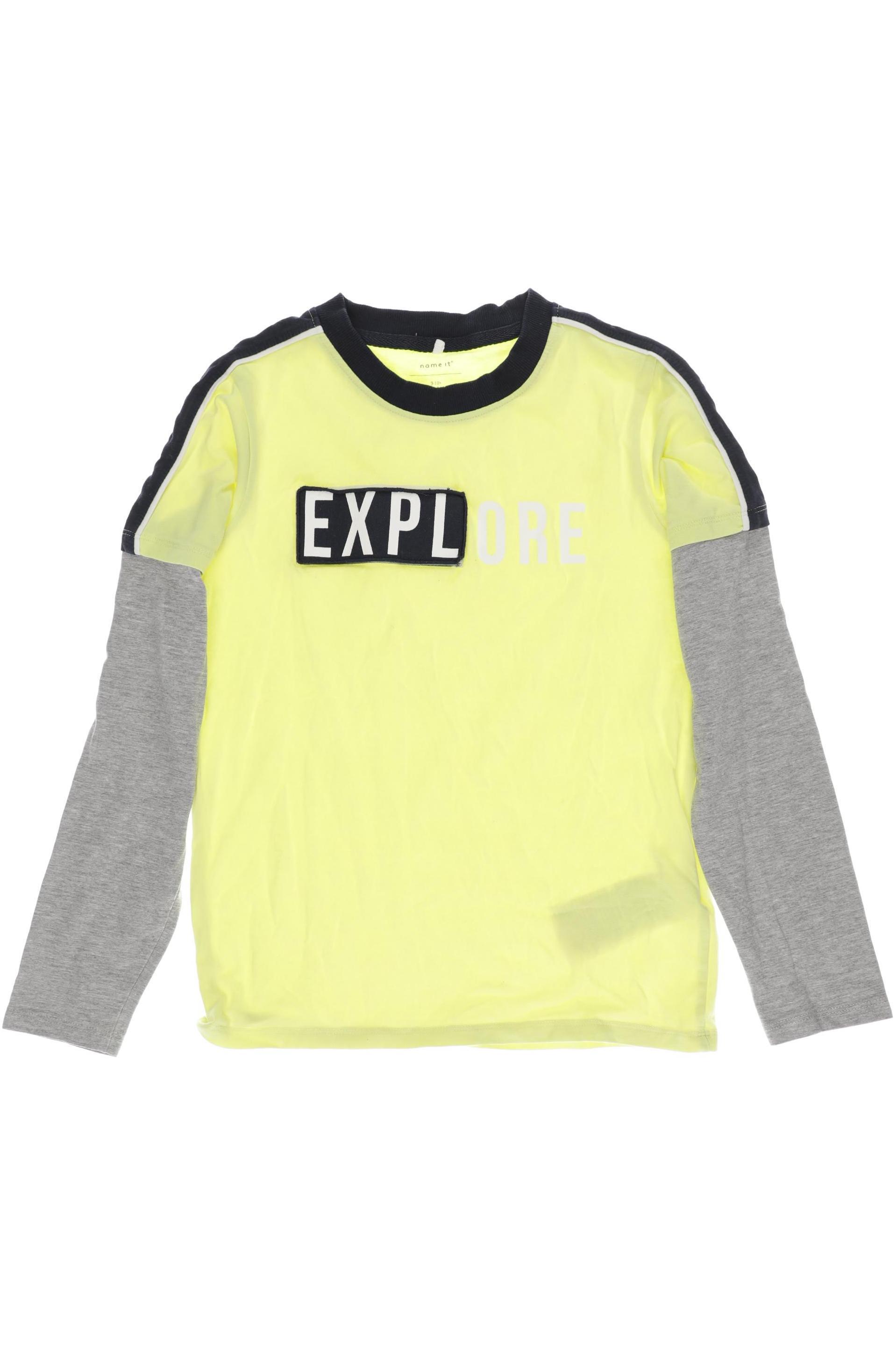 

name it Jungen Langarmshirt, gelb, Gr. 134