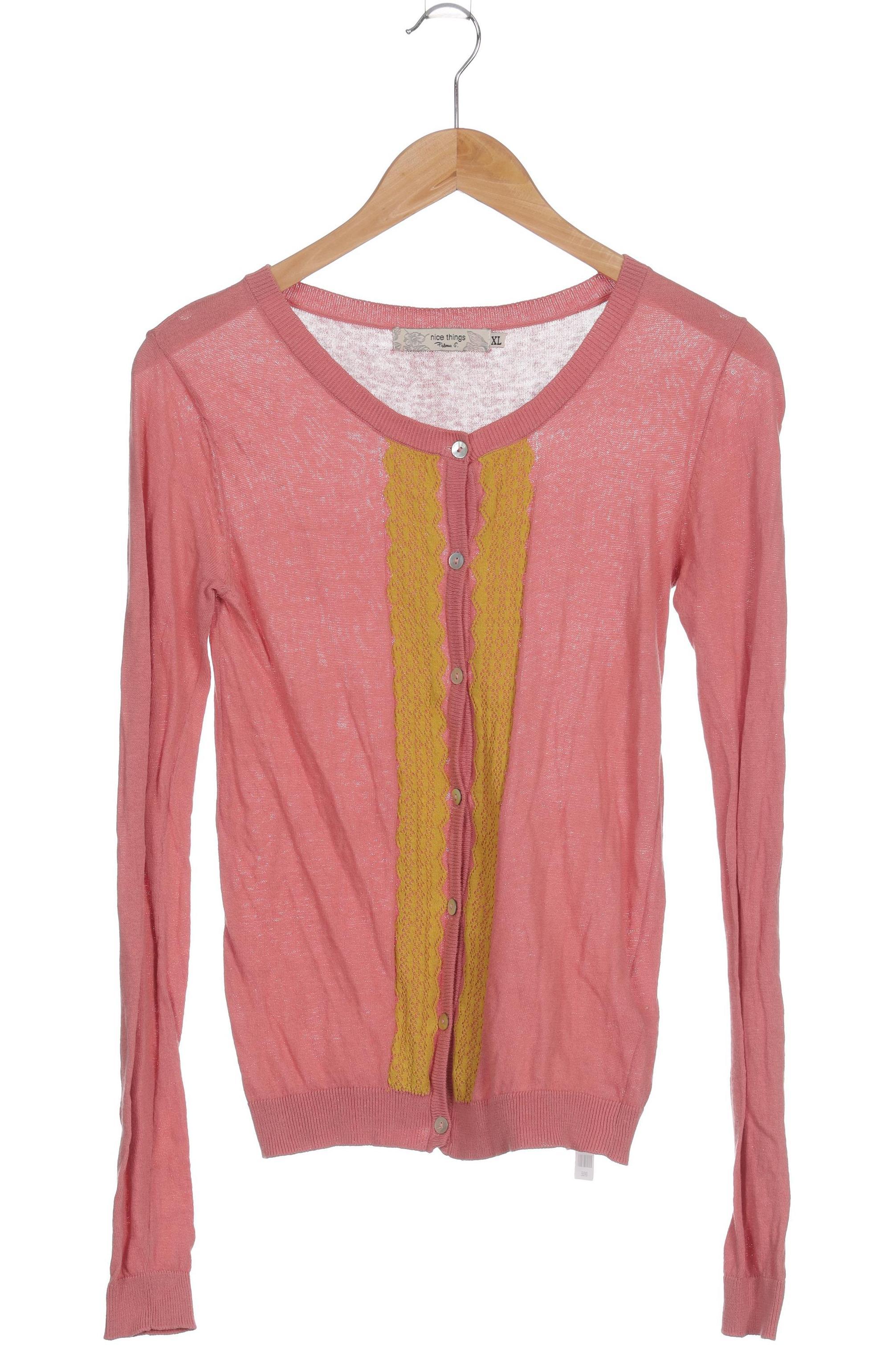 

nice things Damen Strickjacke, pink, Gr.