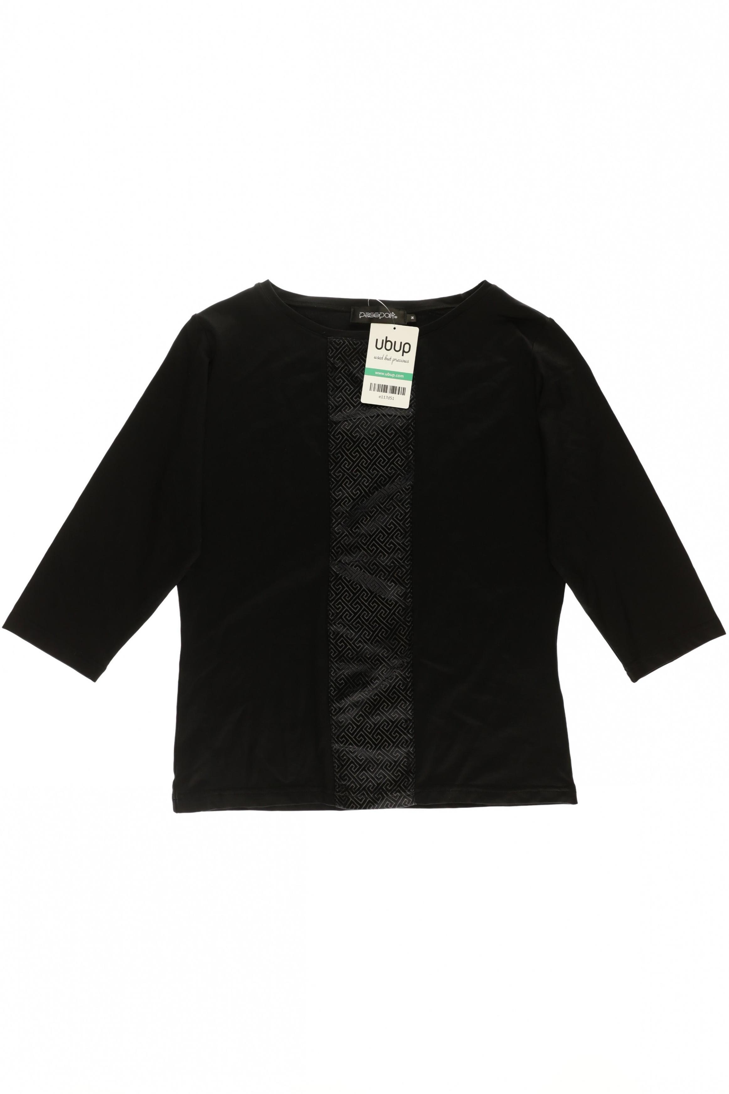 

passport Damen Langarmshirt, schwarz, Gr.