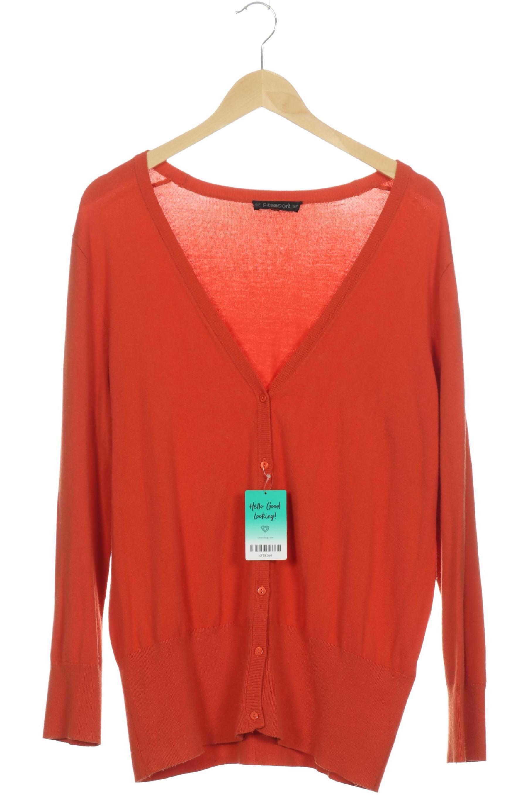 

passport Damen Strickjacke, orange, Gr. 44