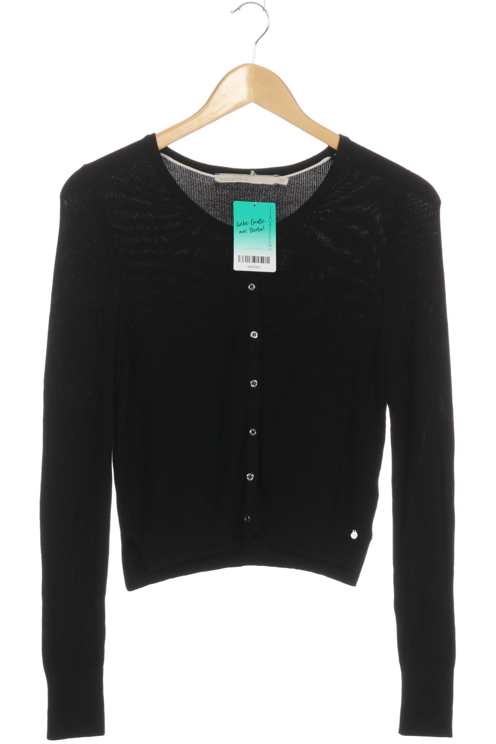 

passport Damen Strickjacke, schwarz, Gr. 40