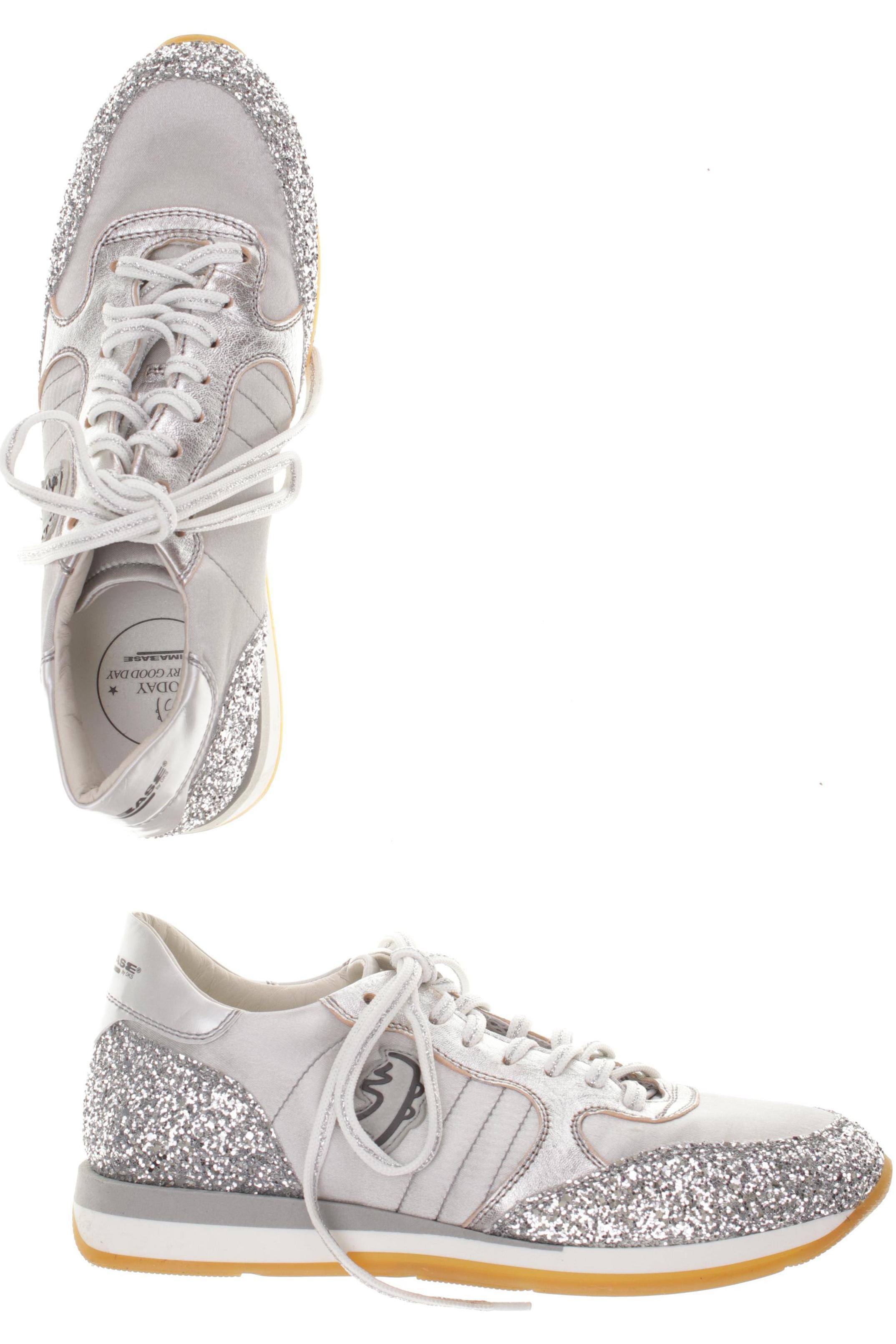 

primabase Damen Sneakers, silber, Gr. 38