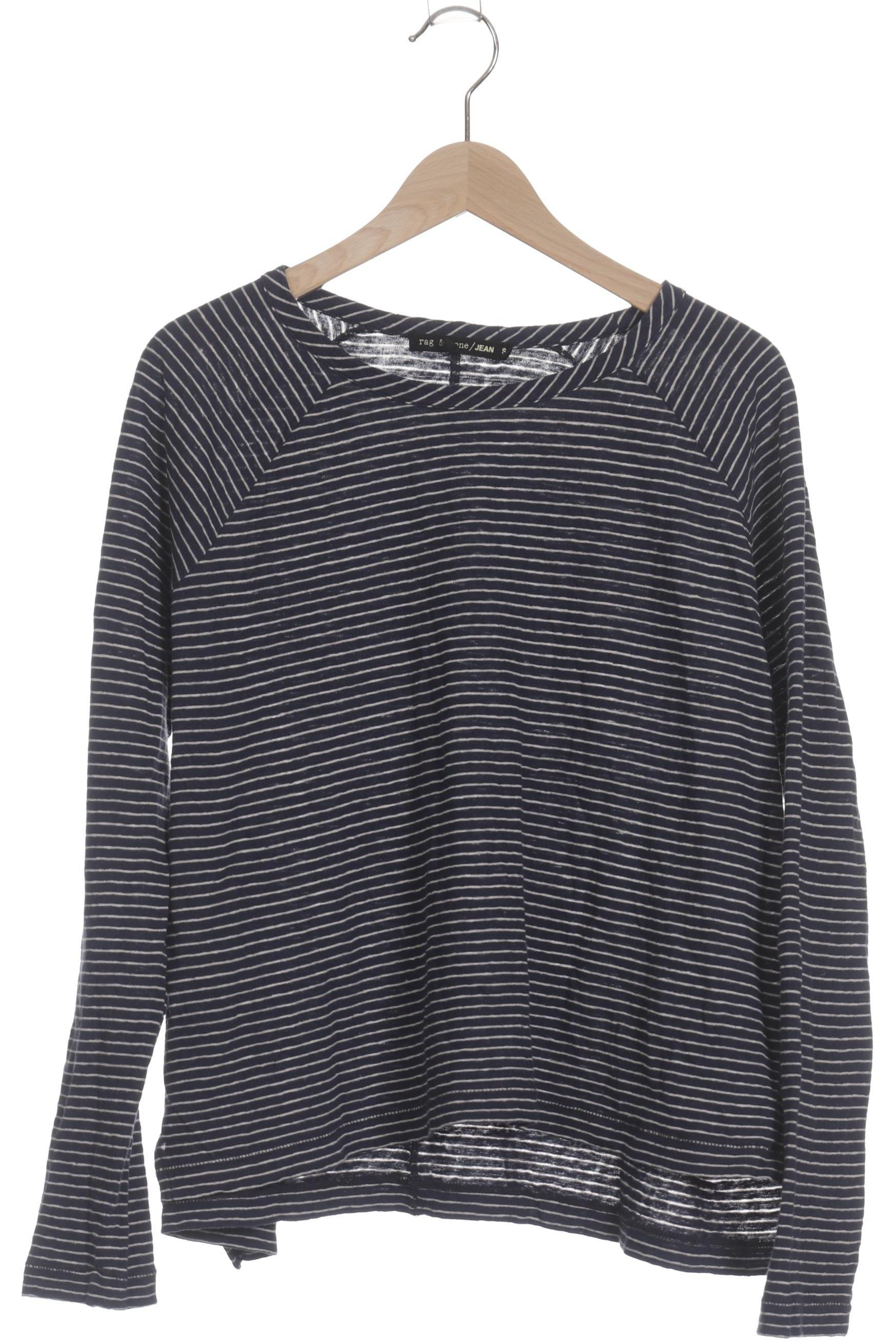 

rag & bone Damen Langarmshirt, blau, Gr.