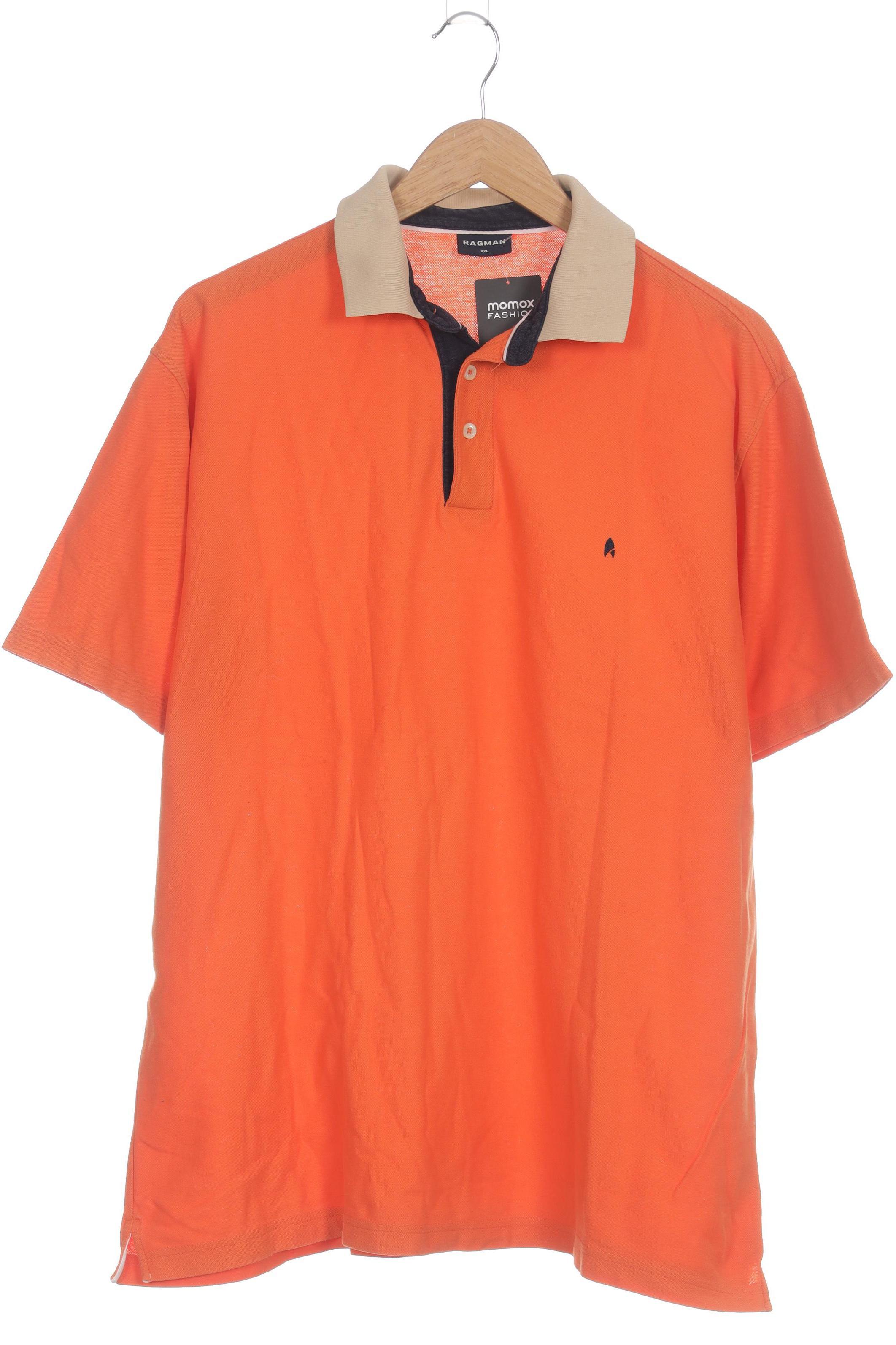 

ragman Herren Poloshirt, orange, Gr.