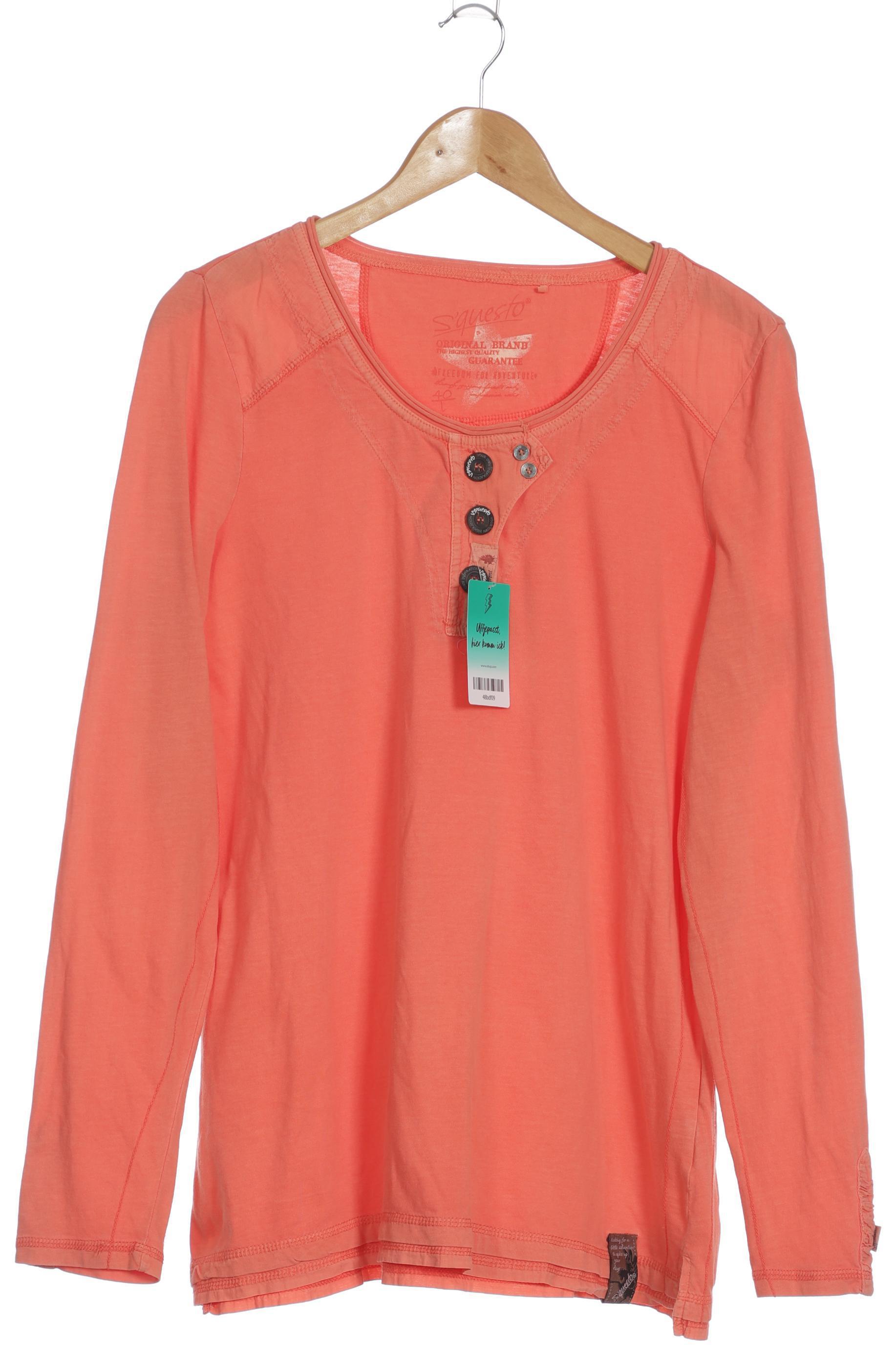 

s questo Damen Langarmshirt, orange, Gr. 40