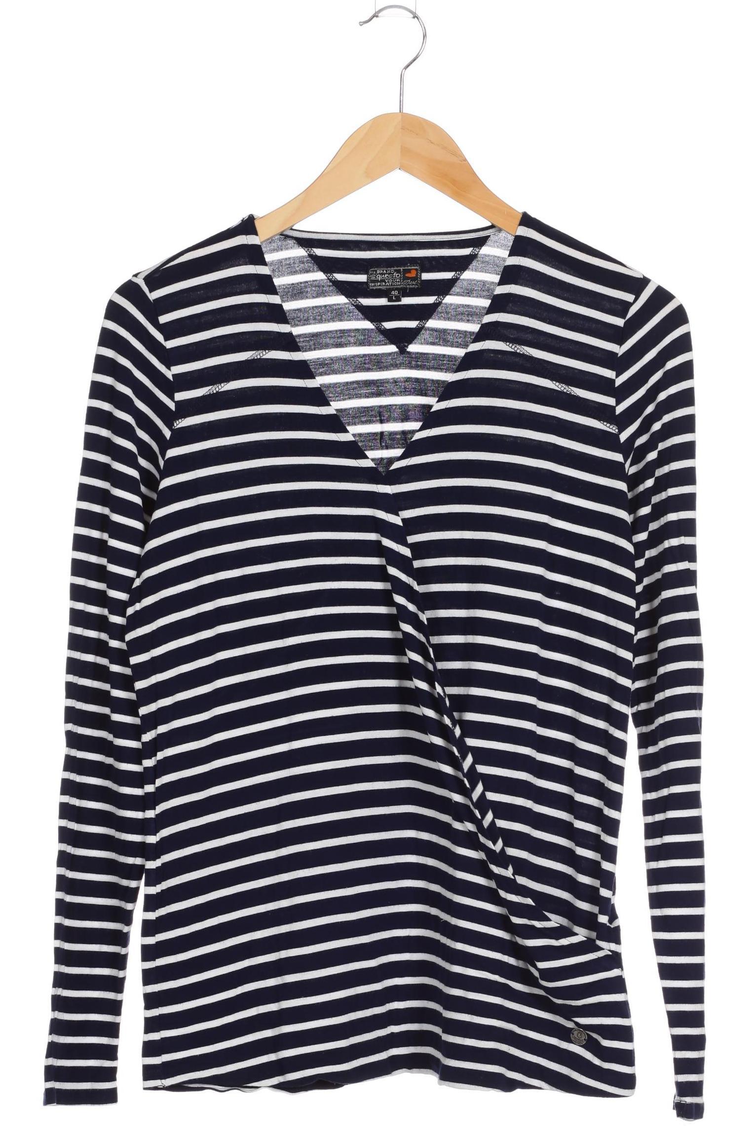 

s questo Damen Langarmshirt, blau, Gr.