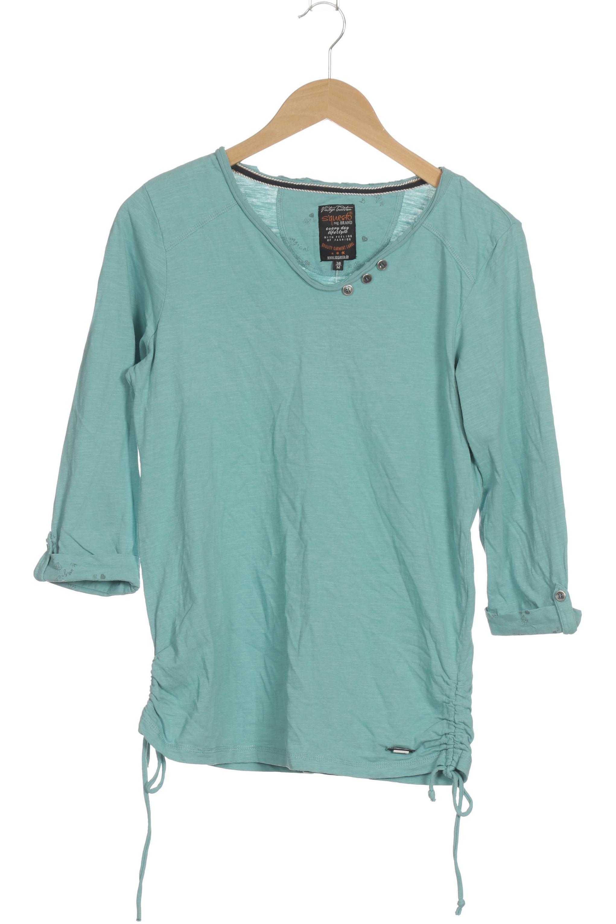 

s questo Damen Langarmshirt, türkis, Gr.