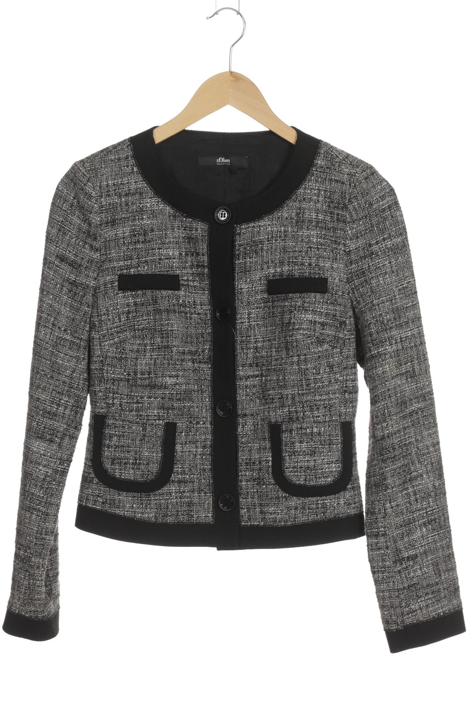 

s.Oliver Selection Damen Blazer, schwarz, Gr. 34