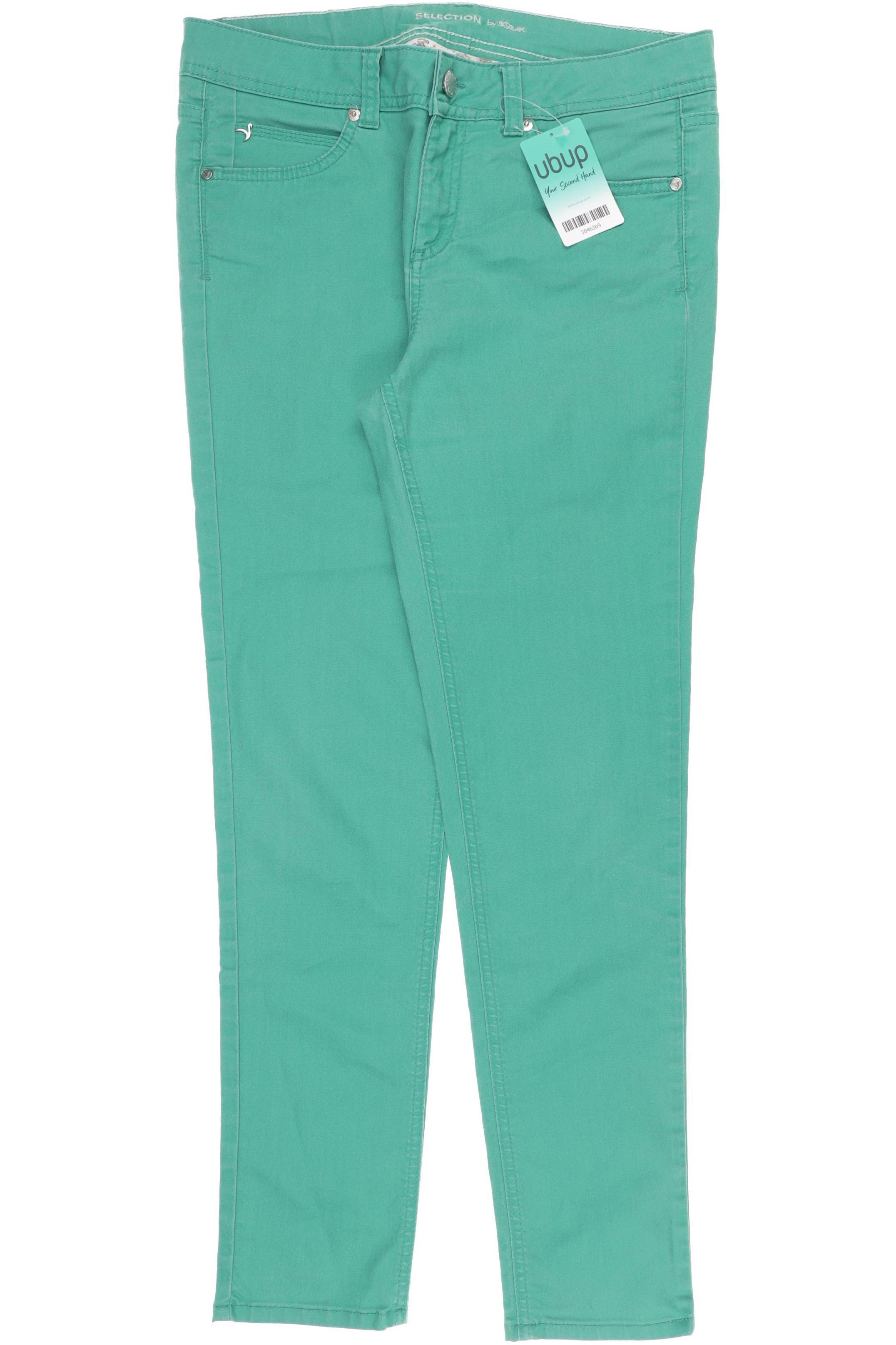 

s.Oliver Selection Damen Jeans, grün, Gr. 40