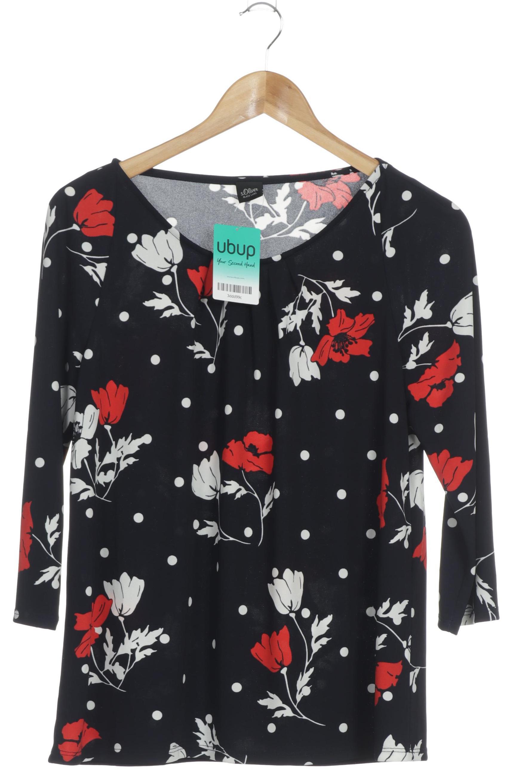 

s.Oliver Selection Damen Langarmshirt, schwarz, Gr. 42