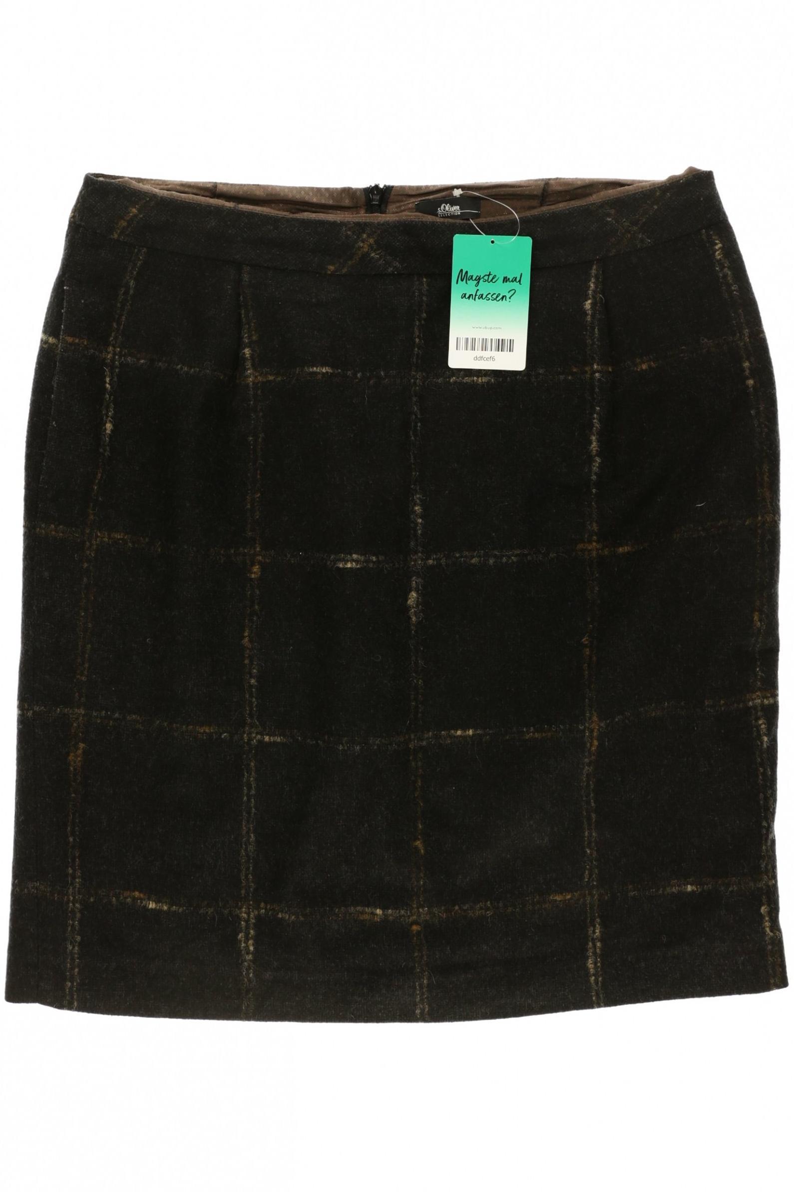 

s.Oliver Selection Damen Rock, braun, Gr. 40