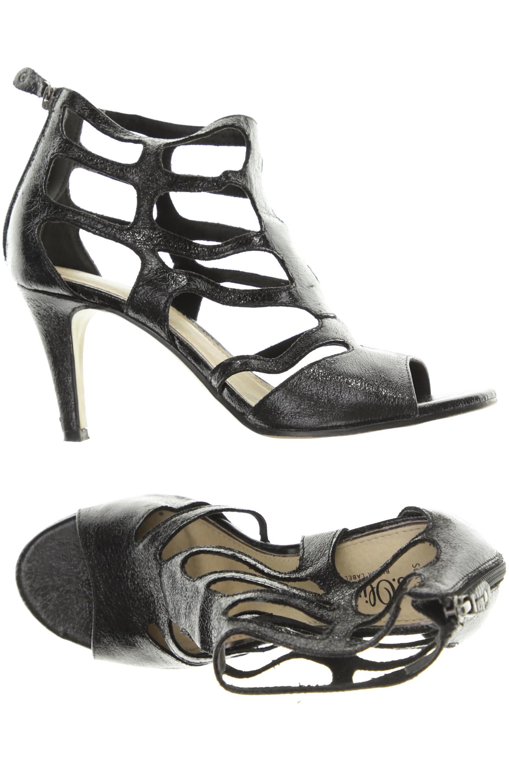 

s.Oliver Selection Damen Sandale, schwarz, Gr. 41