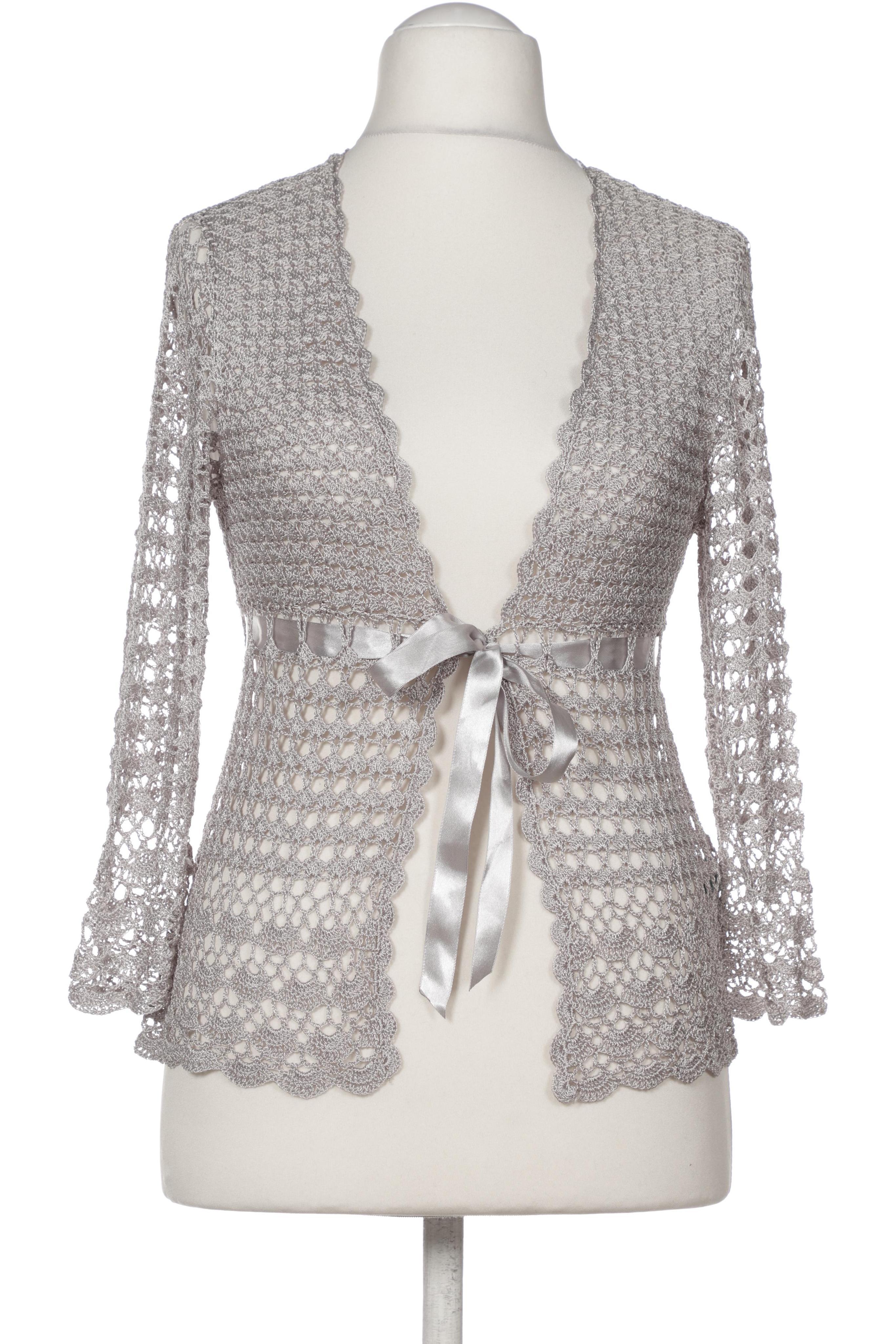 

s.Oliver Selection Damen Strickjacke, silber, Gr. 36