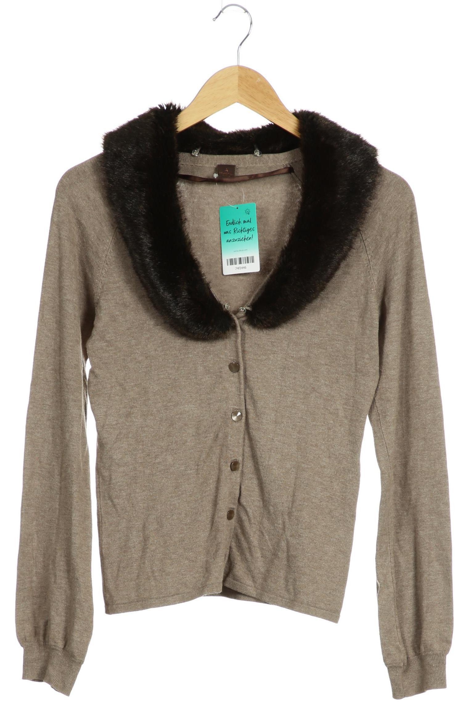 

s.Oliver Selection Damen Strickjacke, beige, Gr. 38