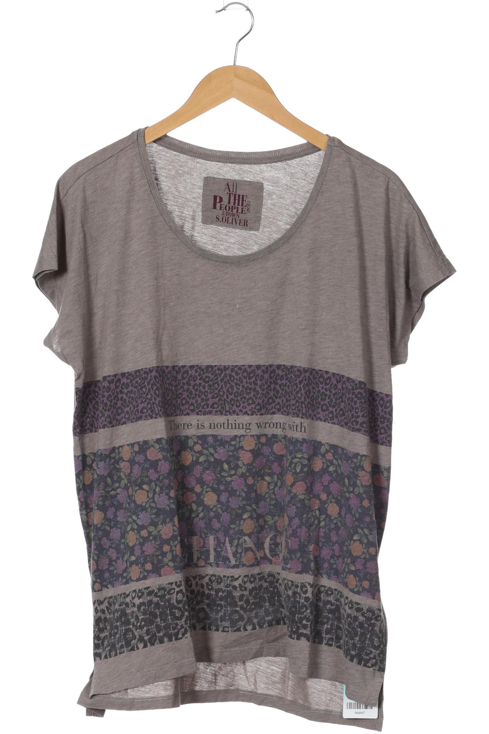 

s.Oliver Selection Damen T-Shirt, lila, Gr. 44